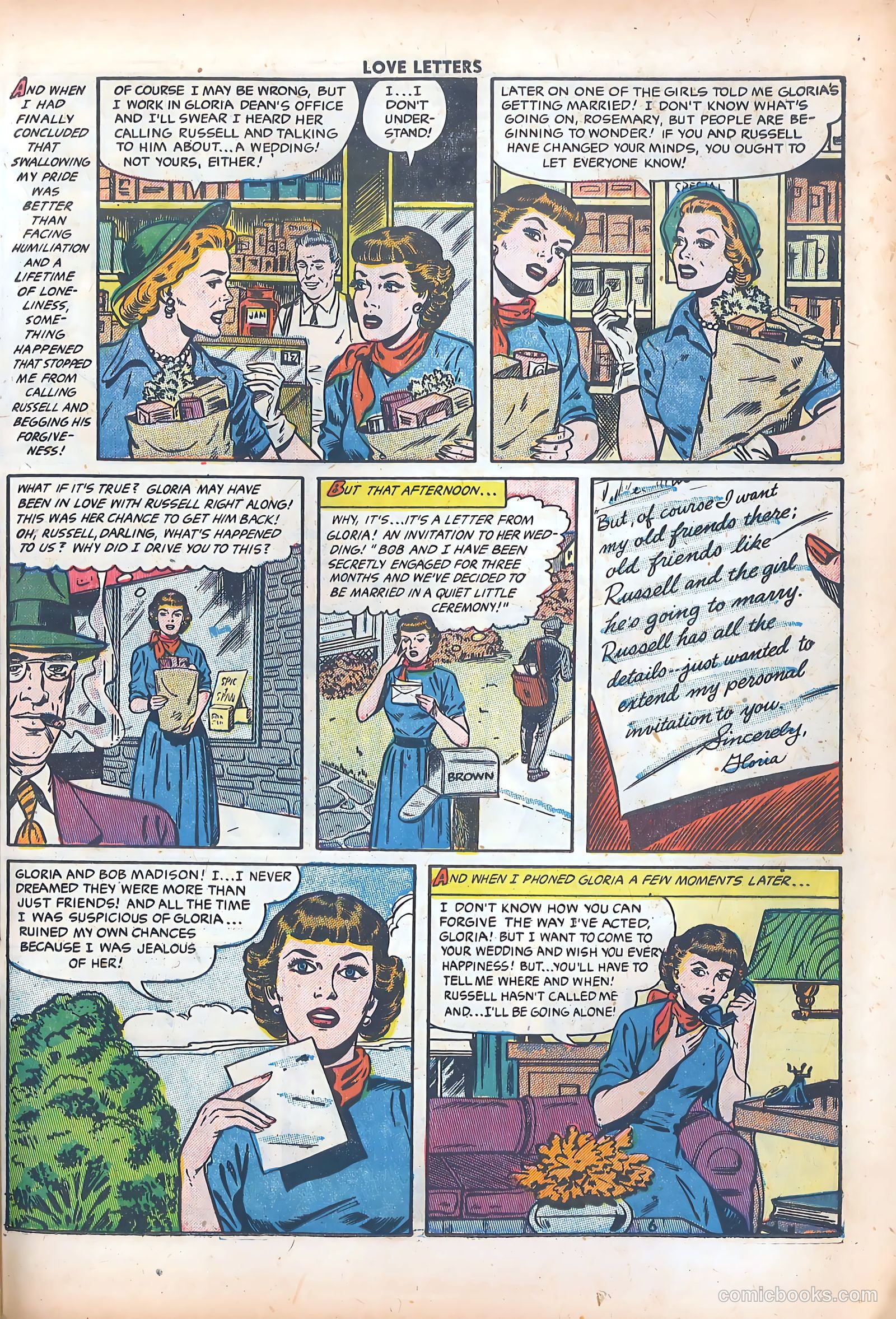 Love Letters #36 (1954) — page 23 of 36
