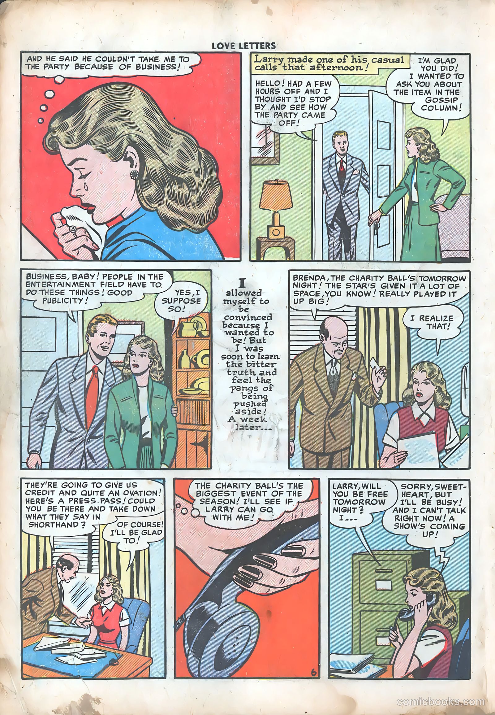 Love Letters #38 (1955) — page 9 of 37