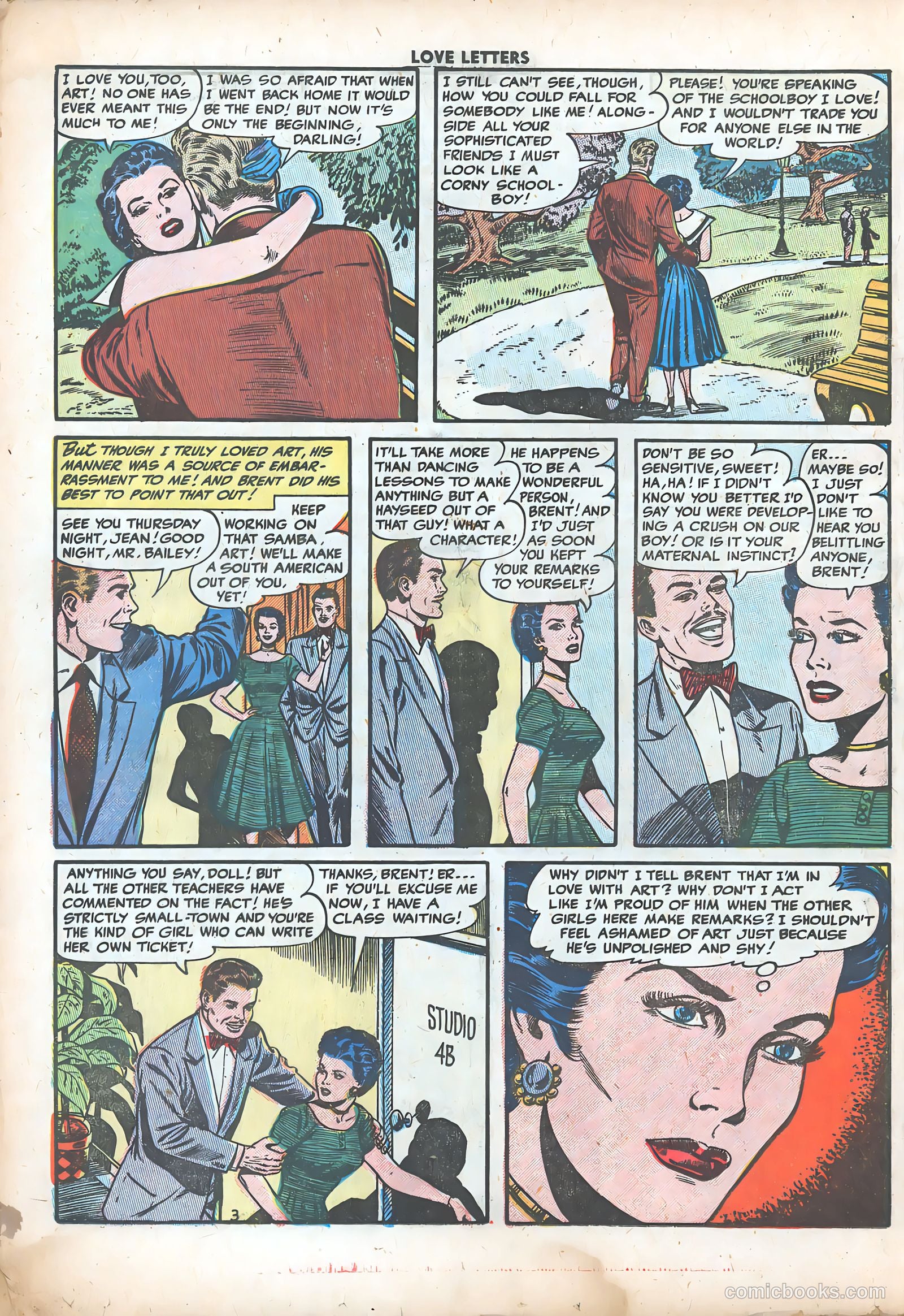 Love Letters #38 (1955) — page 21 of 37