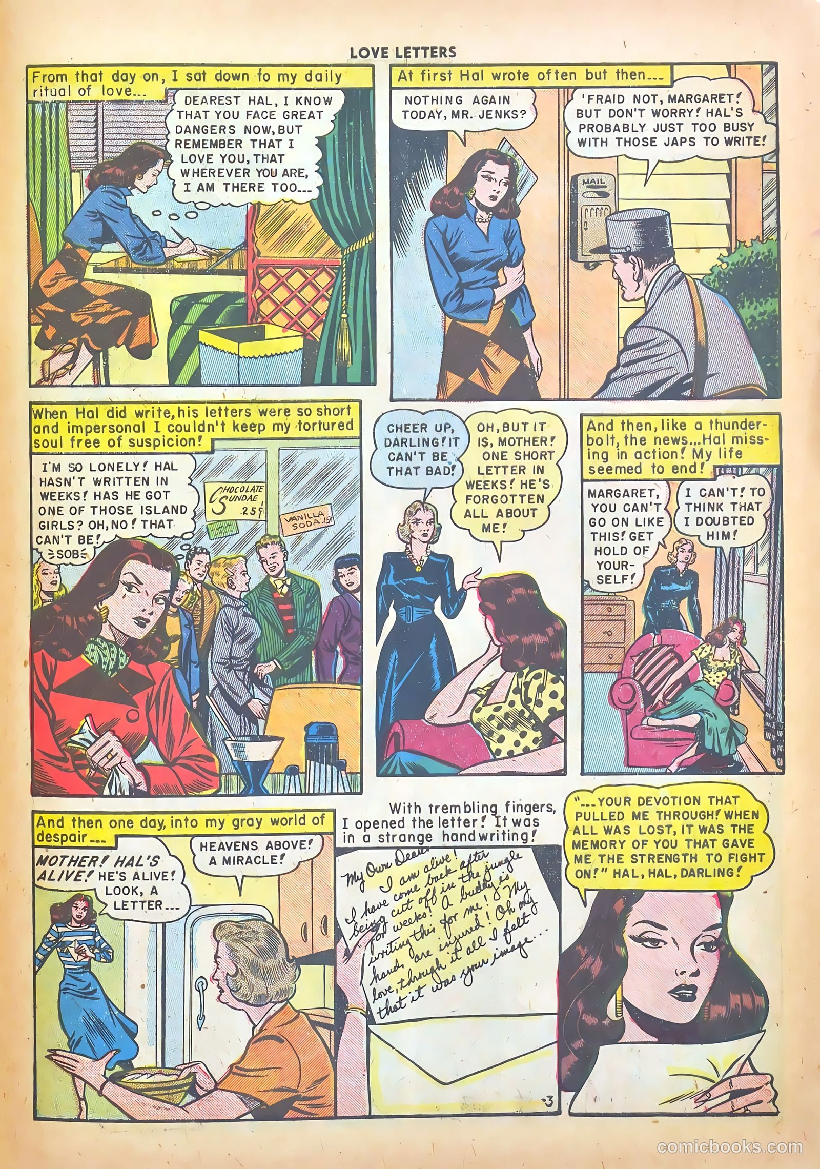 Love Letters #4 (1950) — page 29 of 36