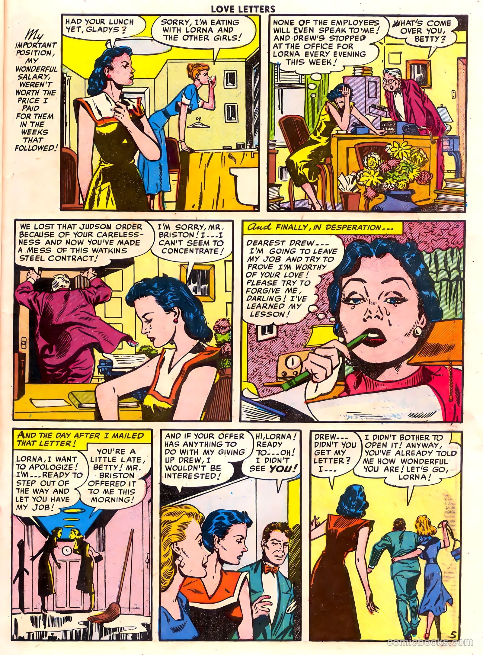 Love Letters #40 (1955) — page 31 of 36
