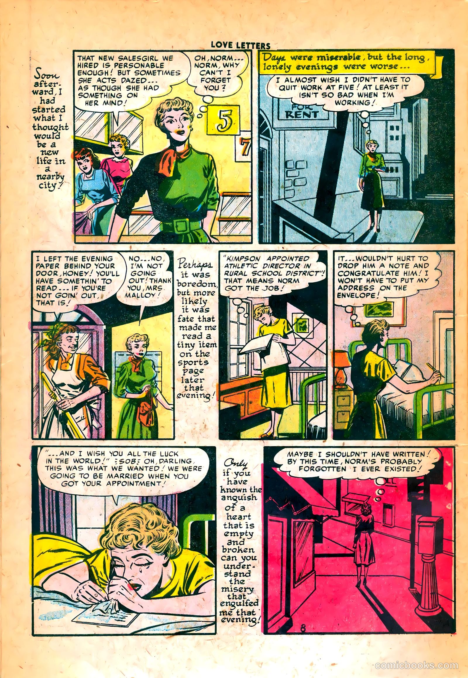 Love Letters #41 (1955) — page 10 of 36