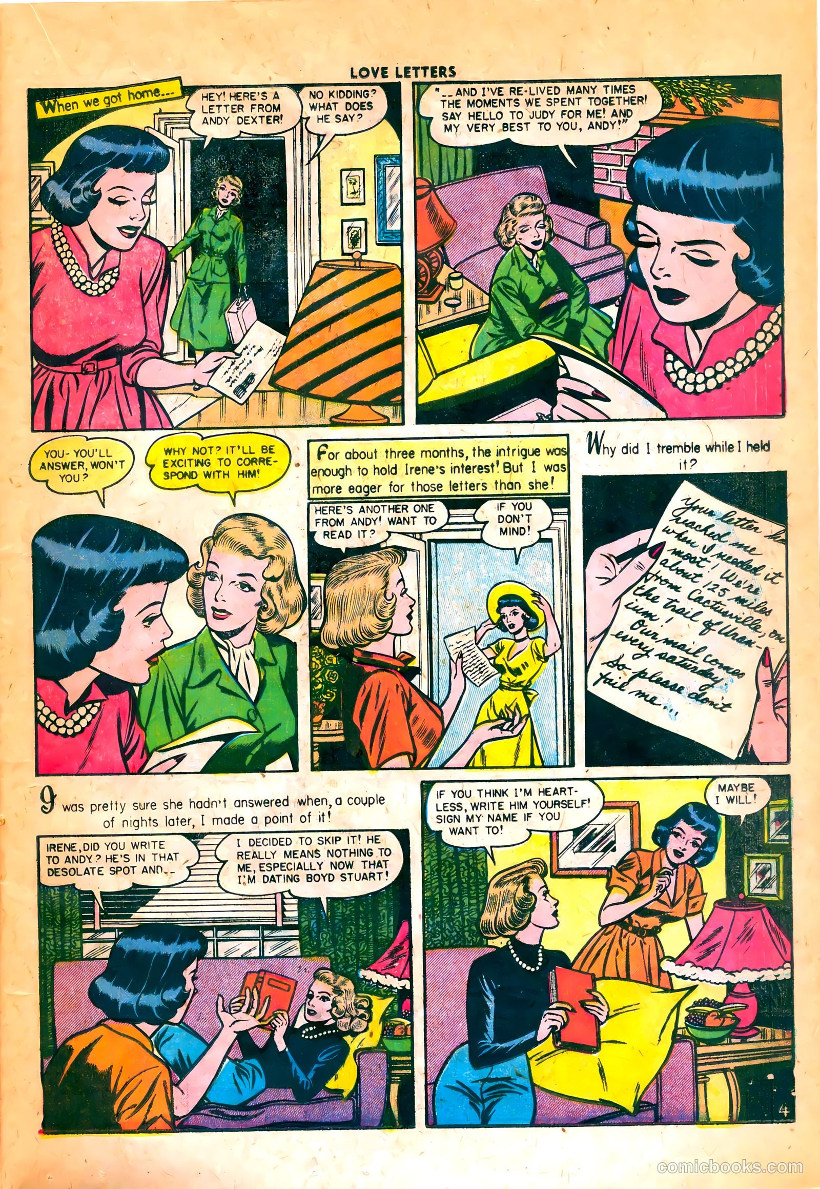 Love Letters #41 (1955) — page 21 of 36