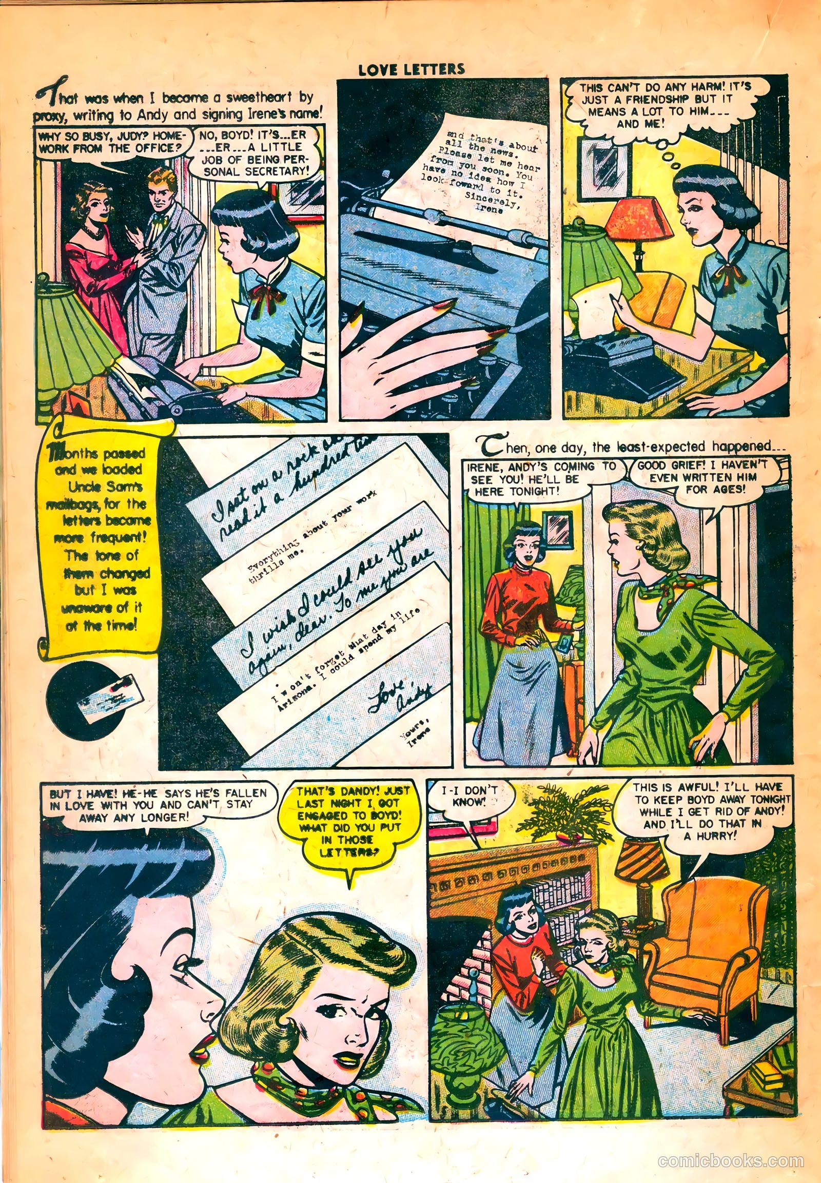 Love Letters #41 (1955) — page 22 of 36