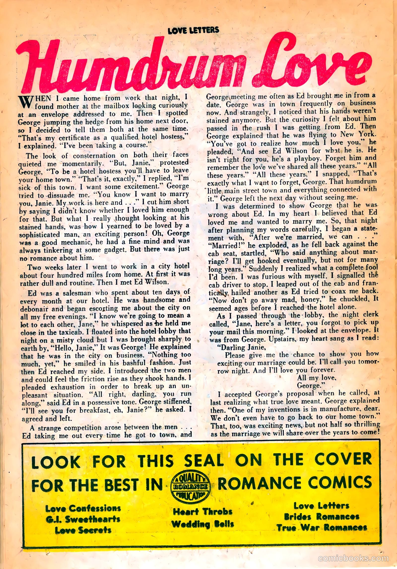 Love Letters #41 (1955) — page 26 of 36