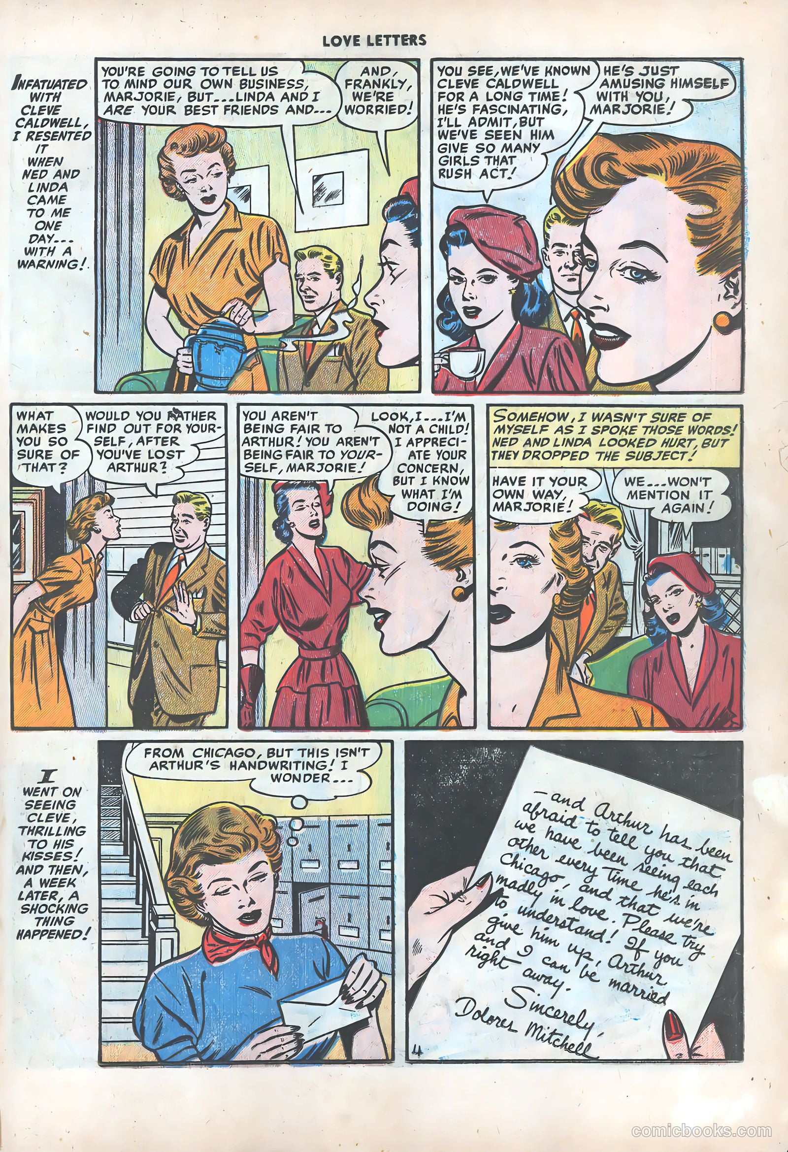 Love Letters #42 (1955) — page 21 of 36