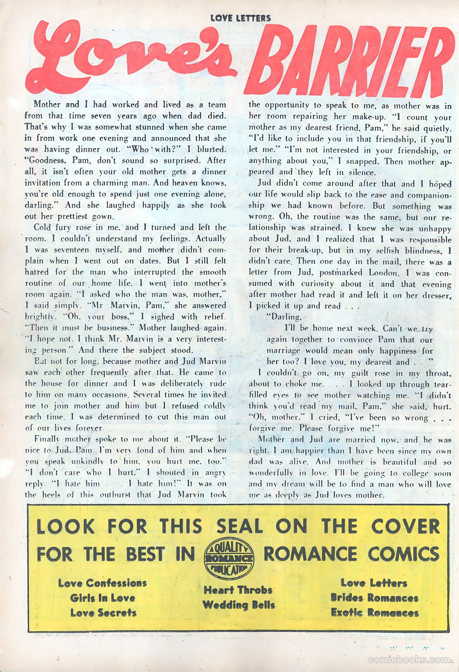 Love Letters #42 (1955) — page 26 of 36