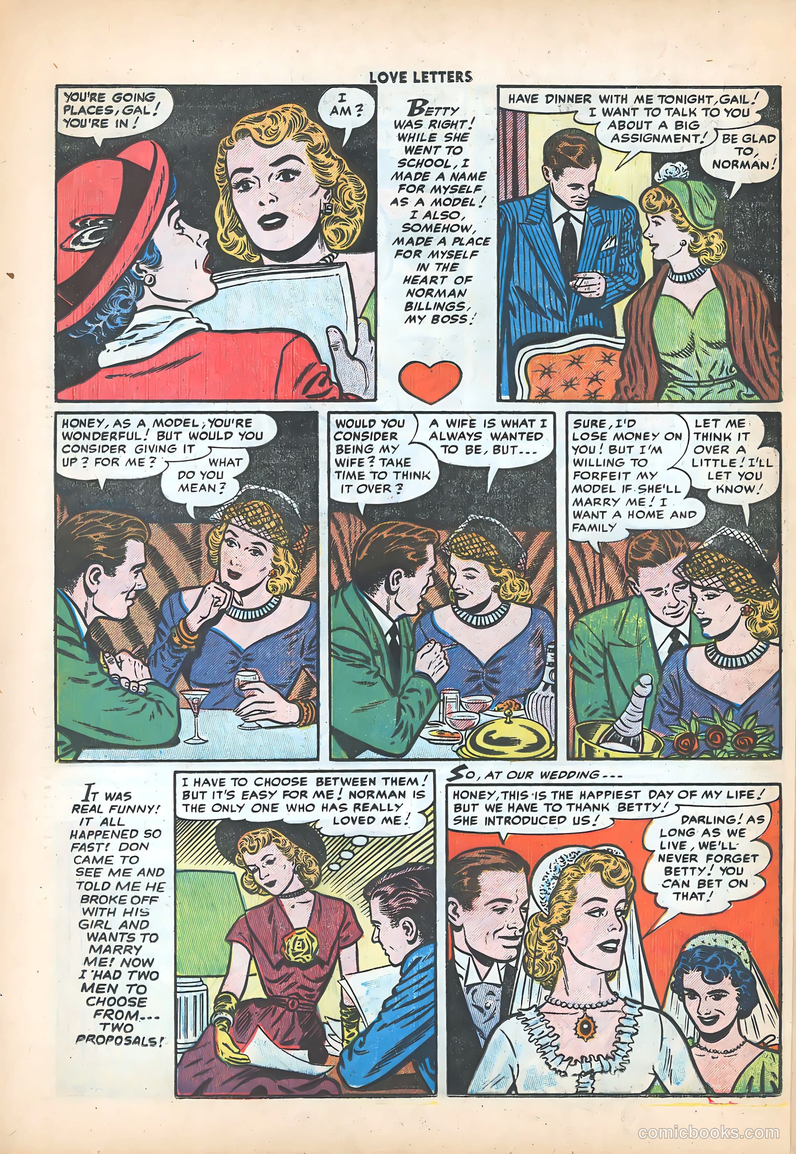 Love Letters #43 (1955) — page 24 of 36