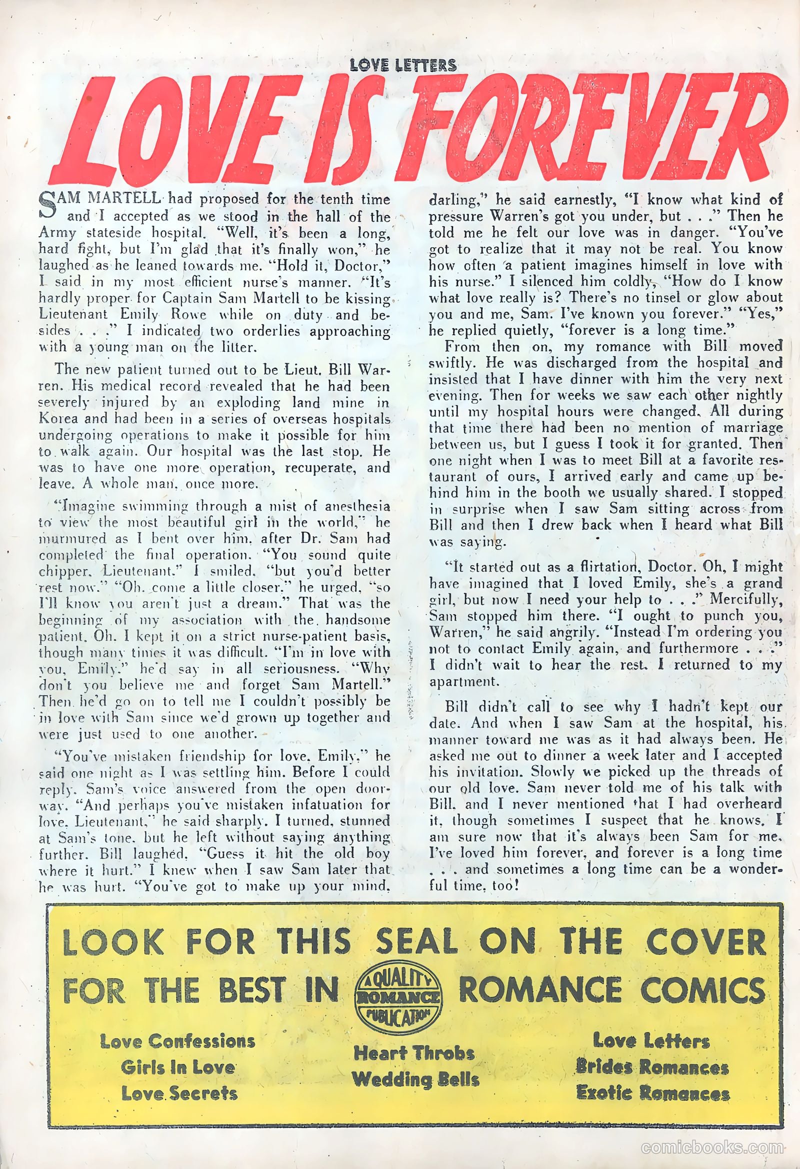 Love Letters #44 (1956) — page 26 of 36