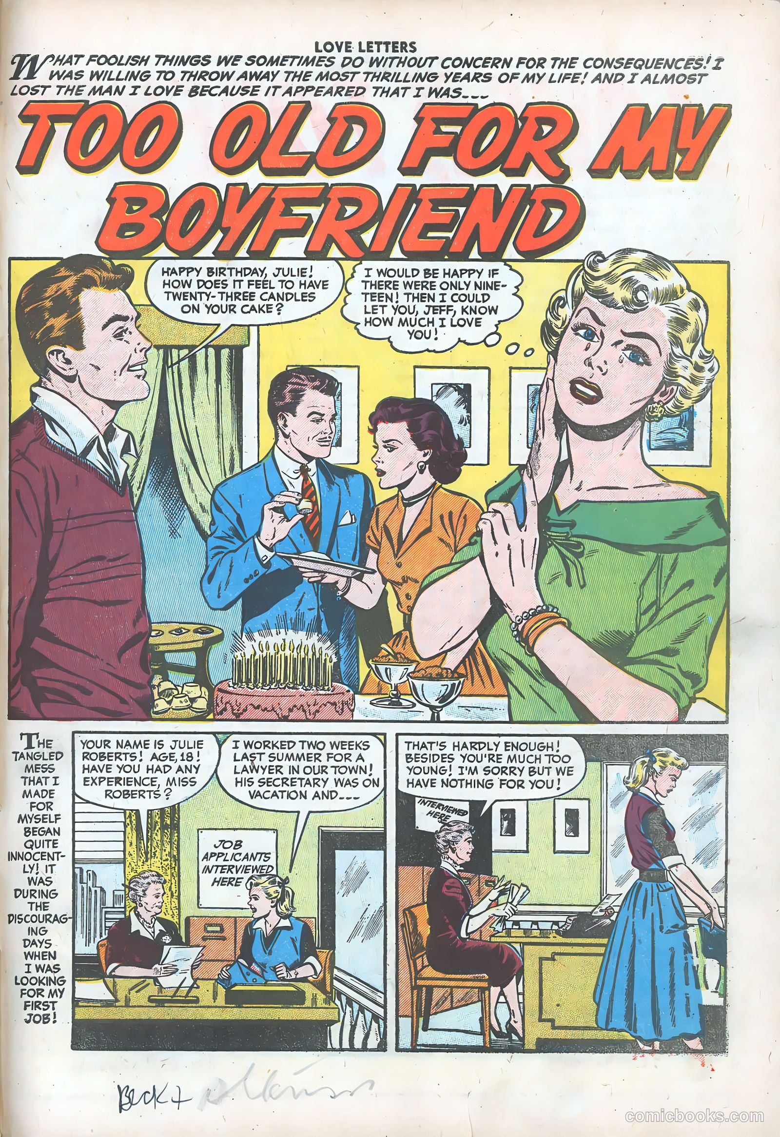 Love Letters #44 (1956) — page 27 of 36