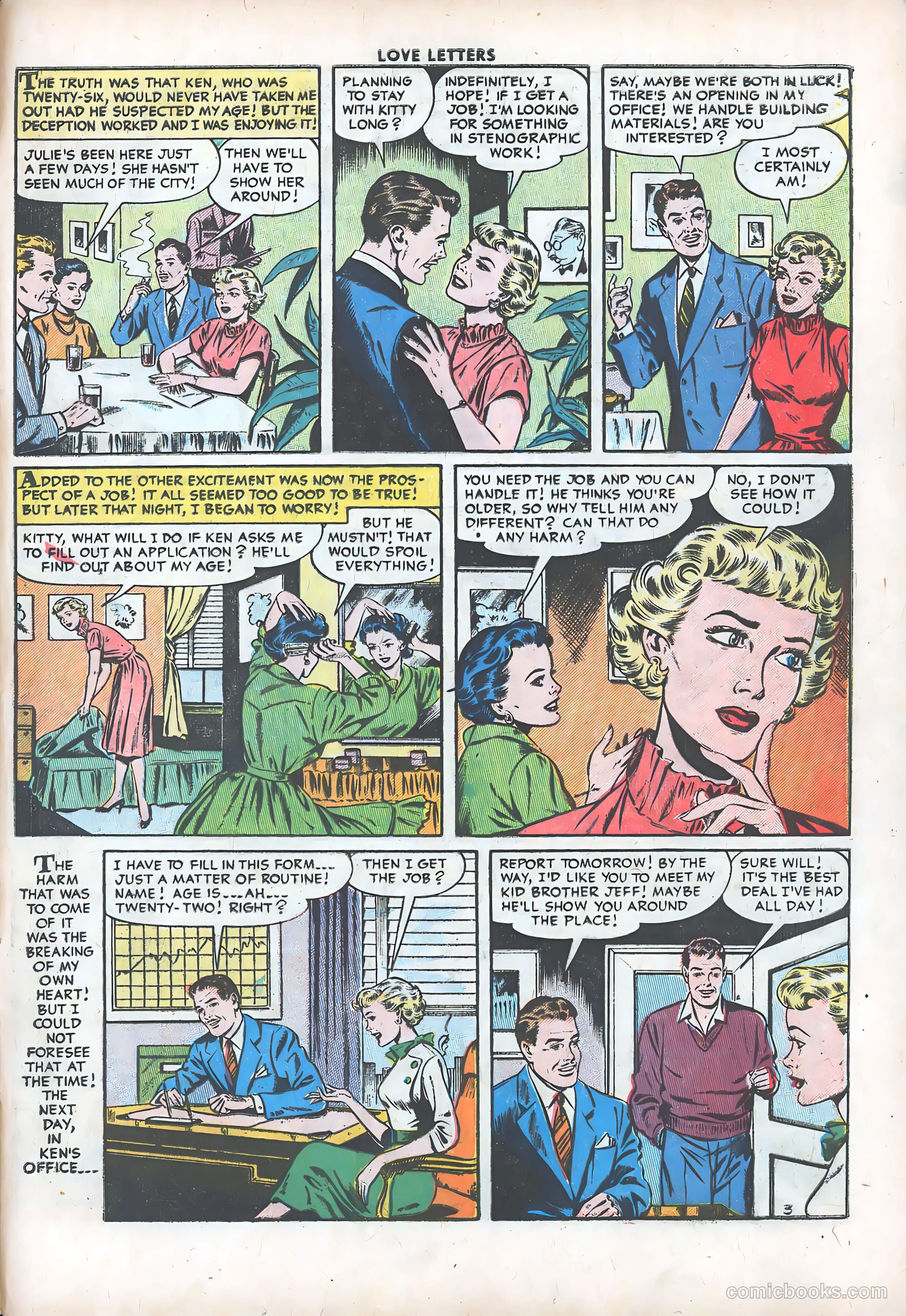 Love Letters #44 (1956) — page 29 of 36
