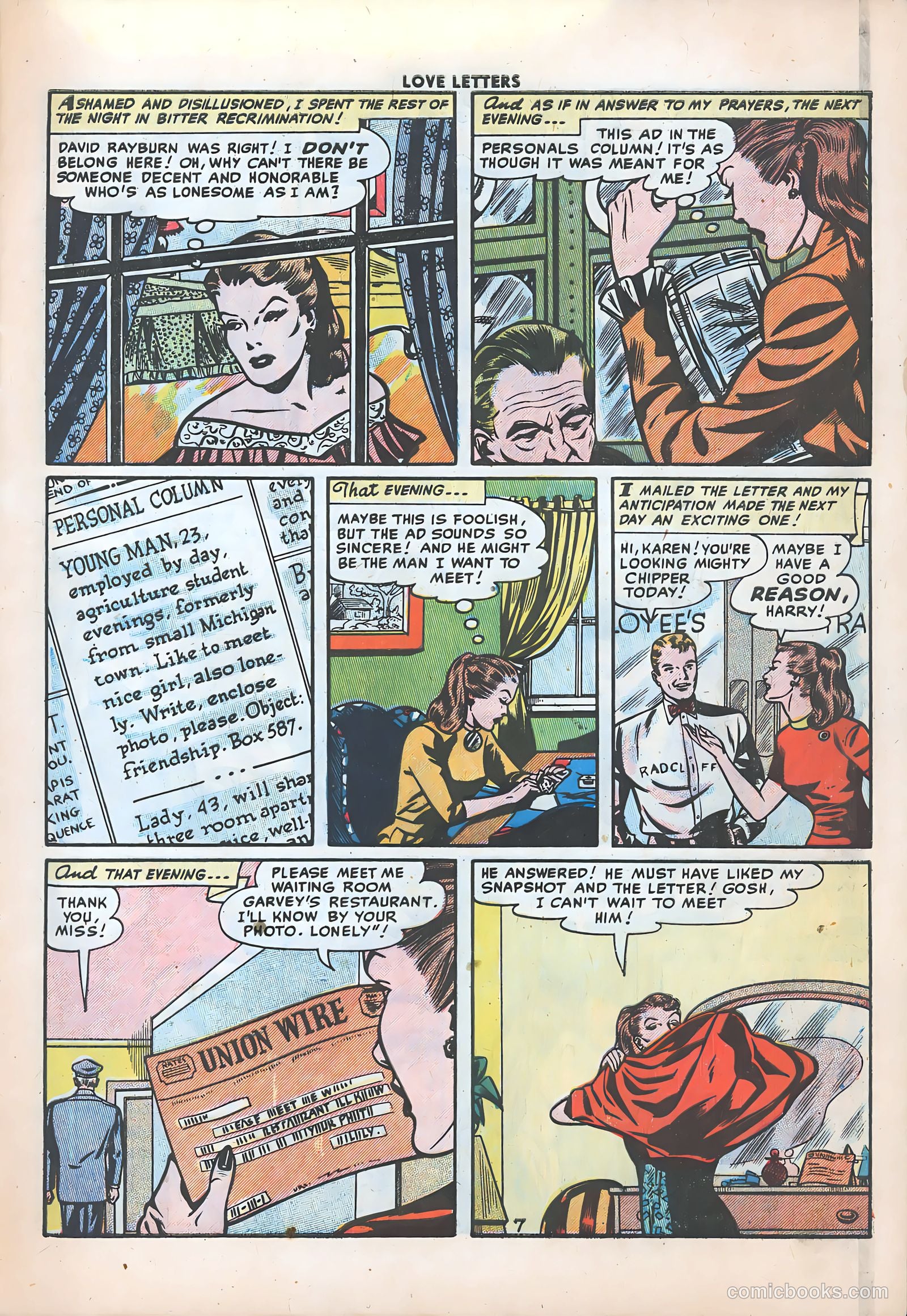 Love Letters #46 (1956) — page 9 of 36