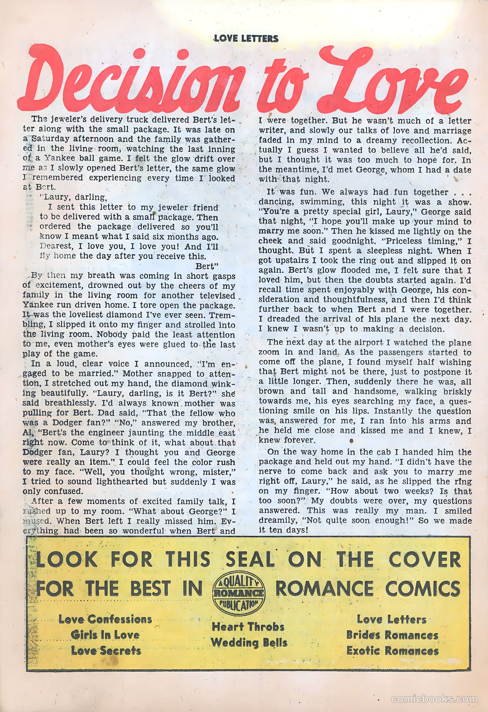 Love Letters #46 (1956) — page 26 of 36
