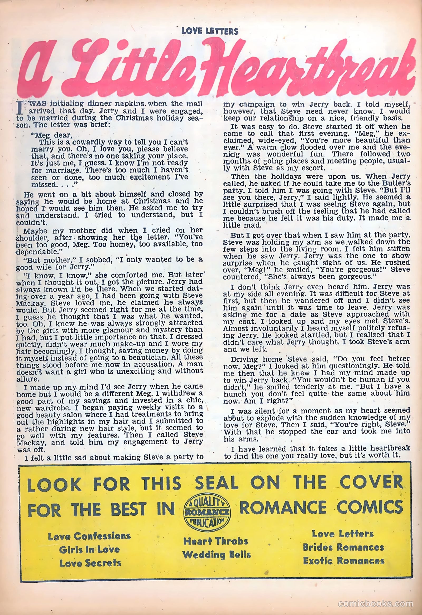 Love Letters #48 (1956) — page 26 of 36
