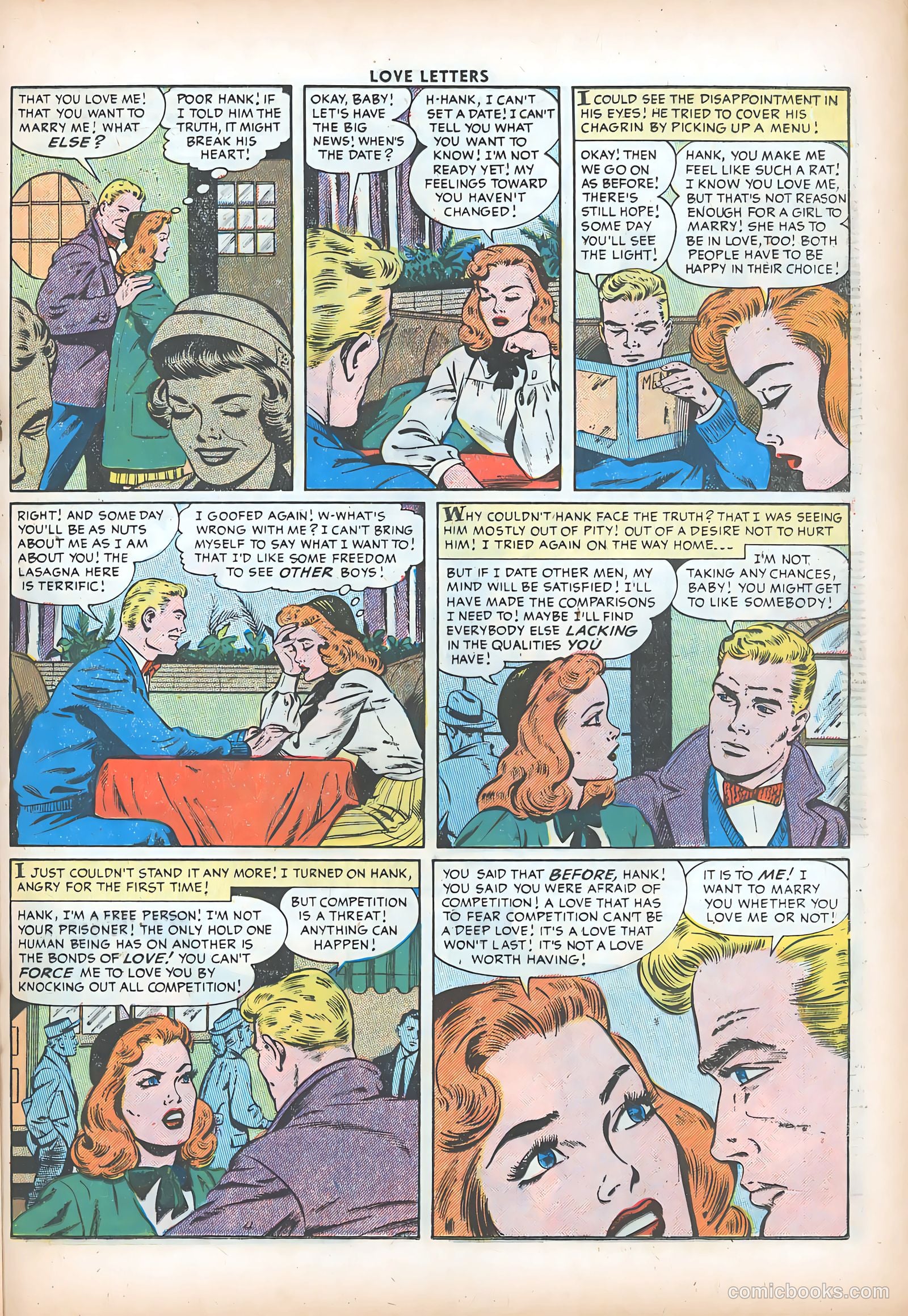 Love Letters #49 (1956) — page 21 of 36