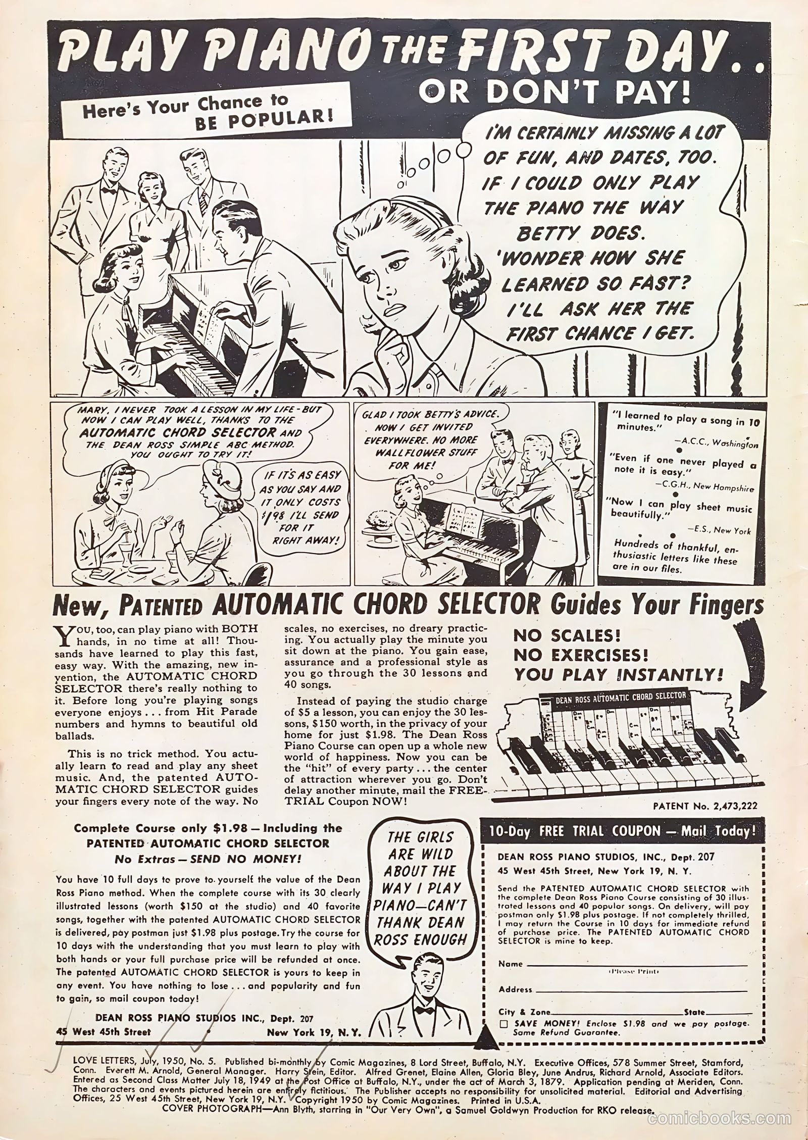 Love Letters #5 (1950) — page 2 of 36