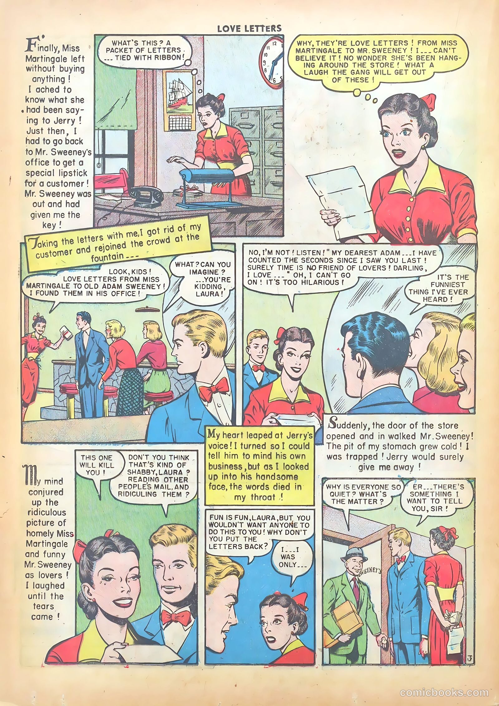 Love Letters #5 (1950) — page 20 of 36
