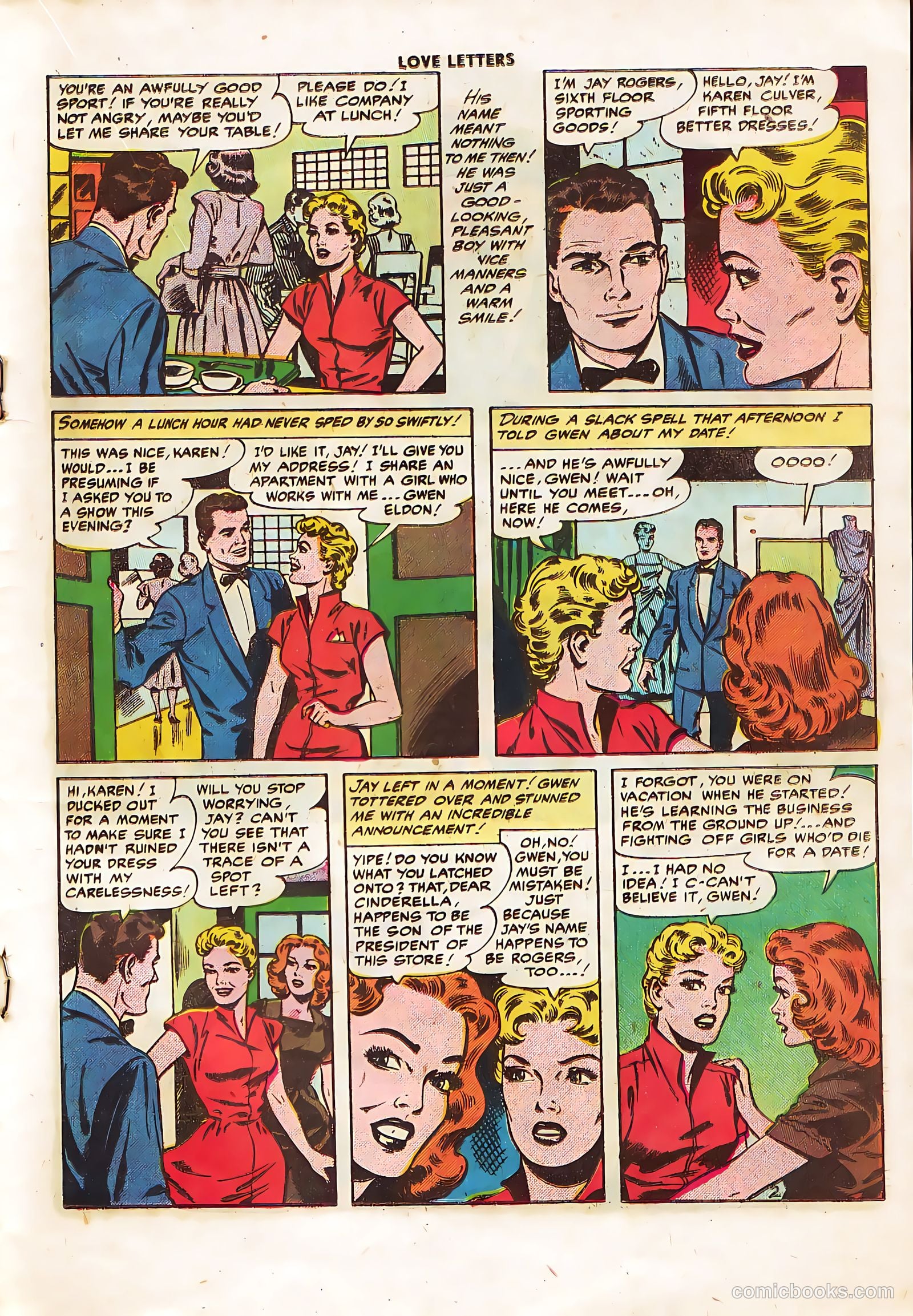 Love Letters #50 (1956) — page 19 of 36