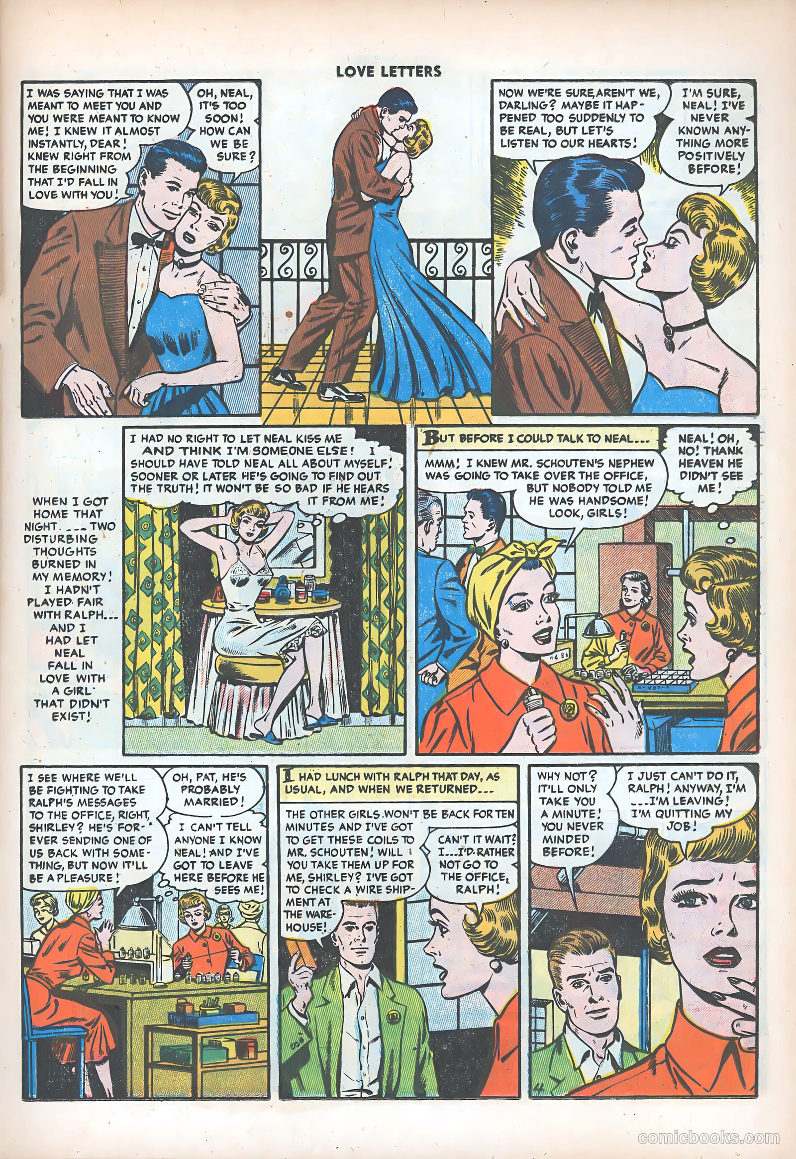 Love Letters #51 (1956) — page 21 of 36