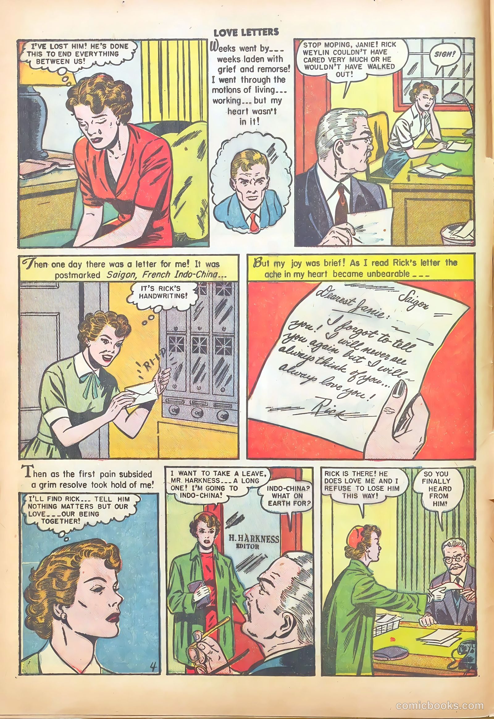 Love Letters #7 (1951) — page 6 of 51