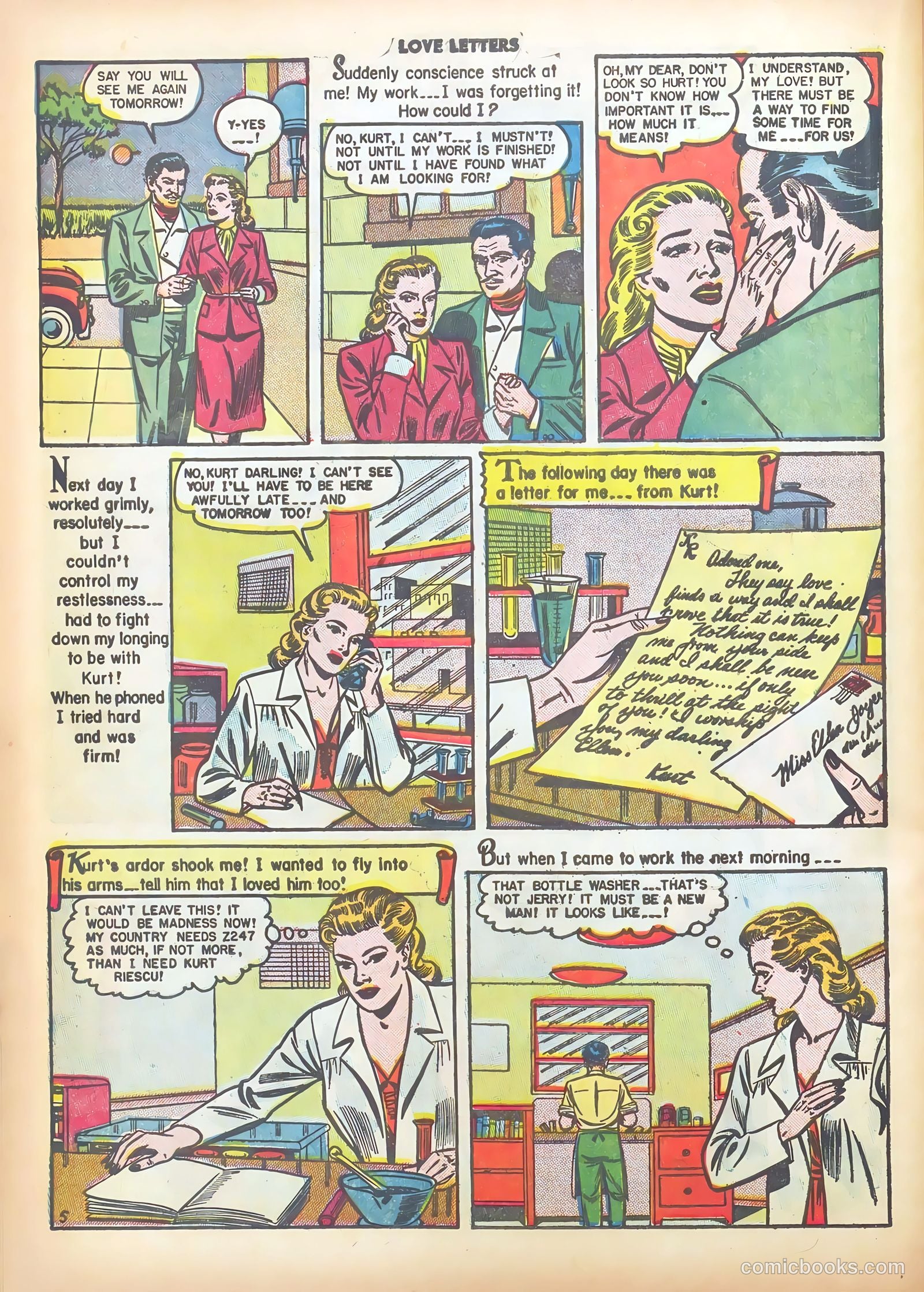 Love Letters #7 (1951) — page 31 of 51
