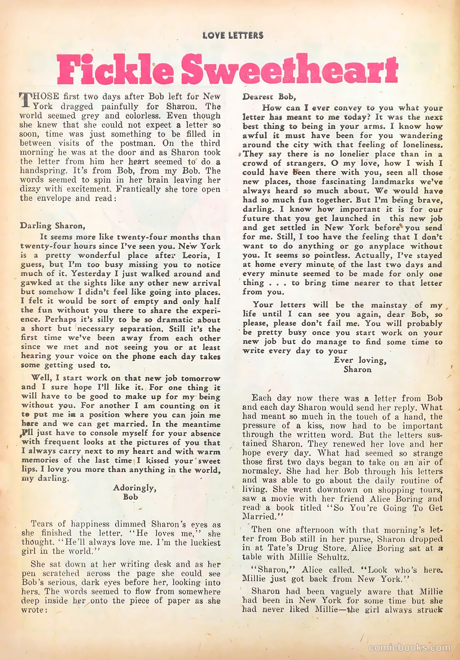 Love Letters #7 (1951) — page 37 of 51