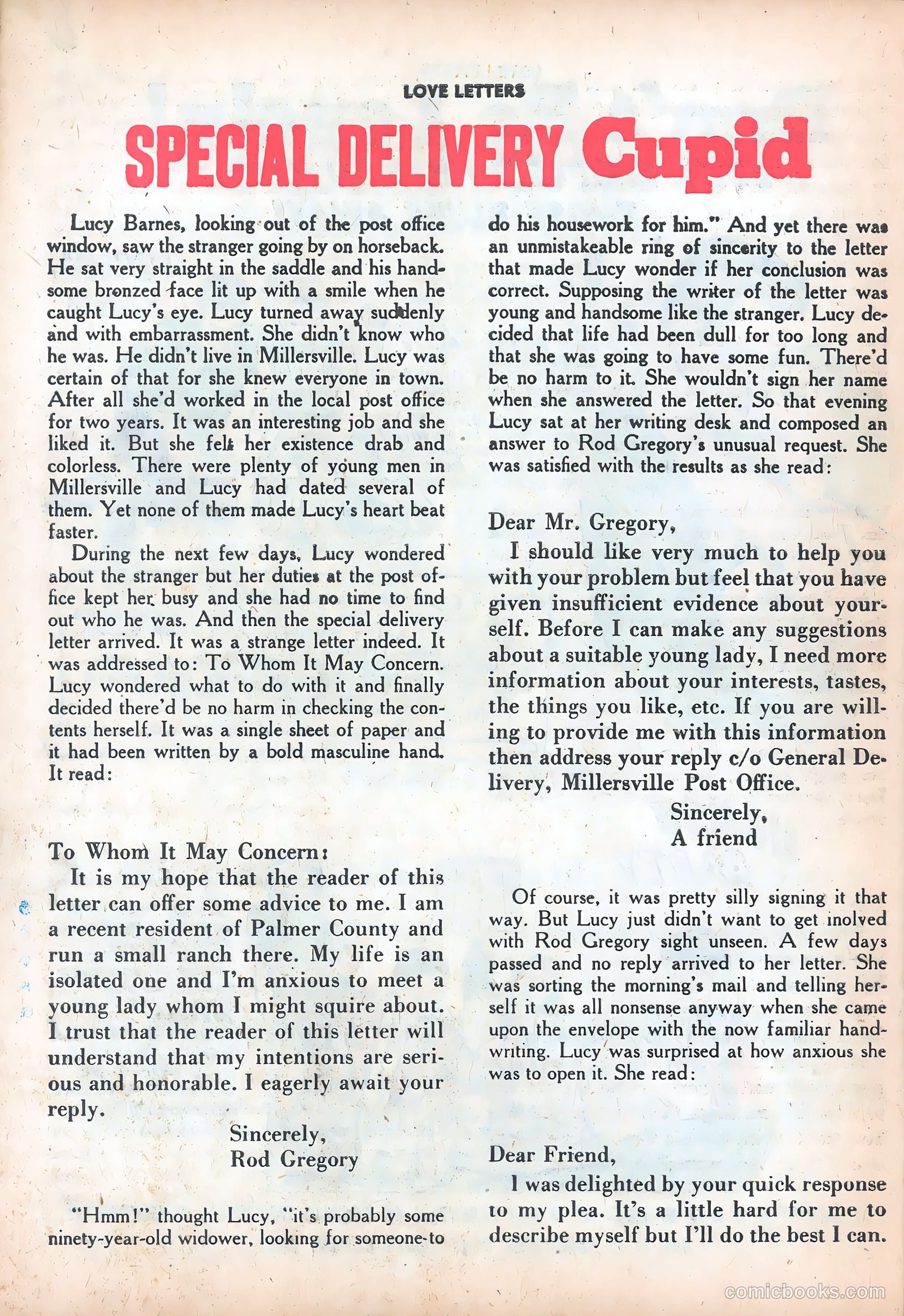 Love Letters #8 (1951) — page 37 of 51
