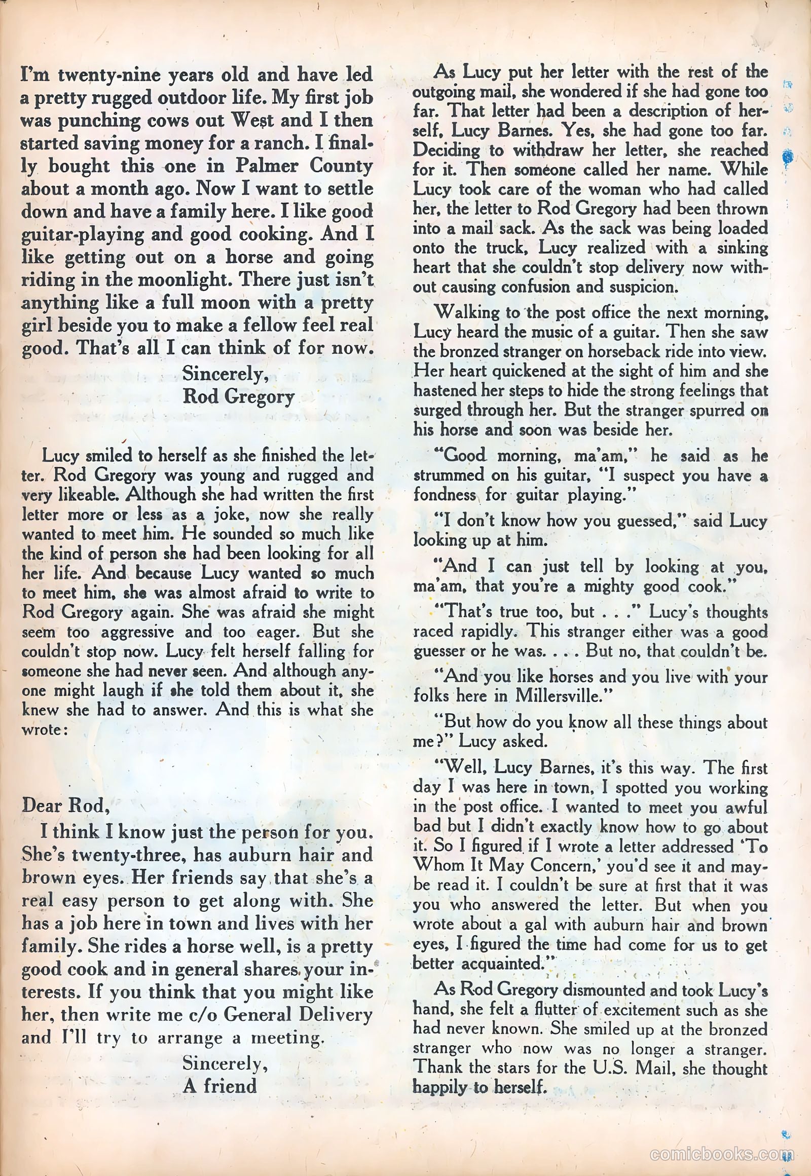 Love Letters #8 (1951) — page 38 of 51