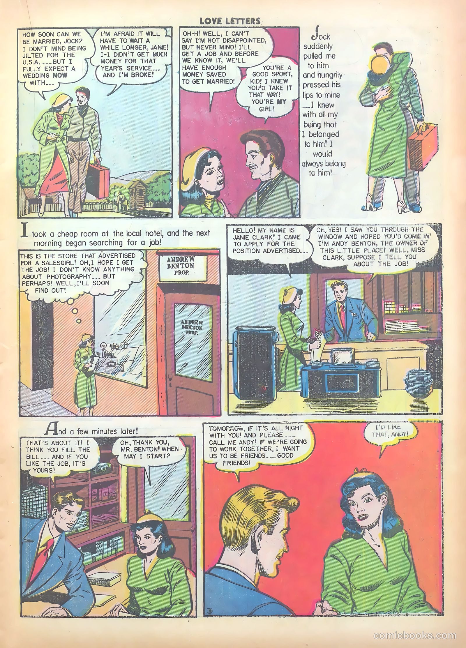 Love Letters #9 (1951) — page 21 of 51