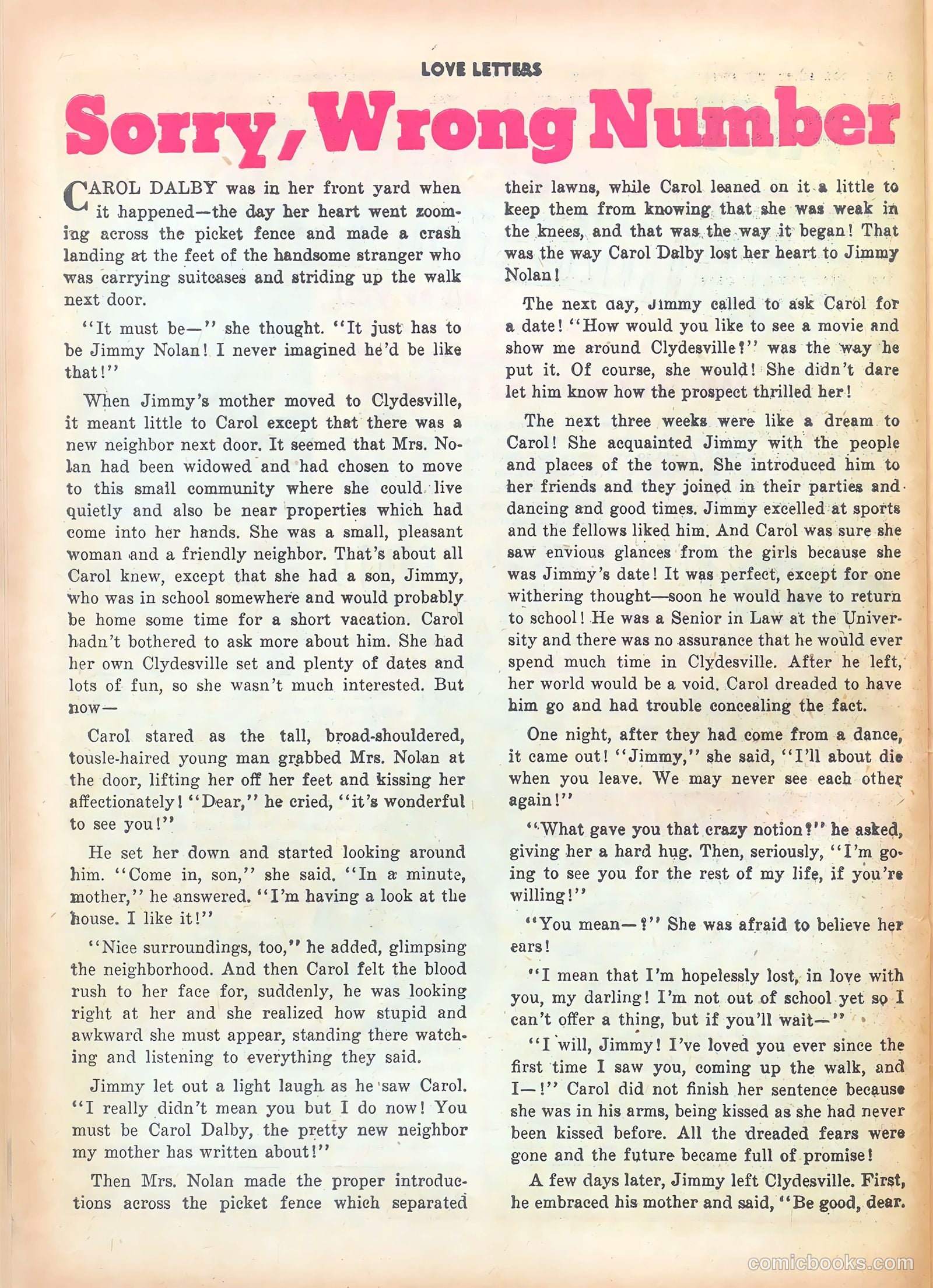 Love Letters #9 (1951) — page 37 of 51