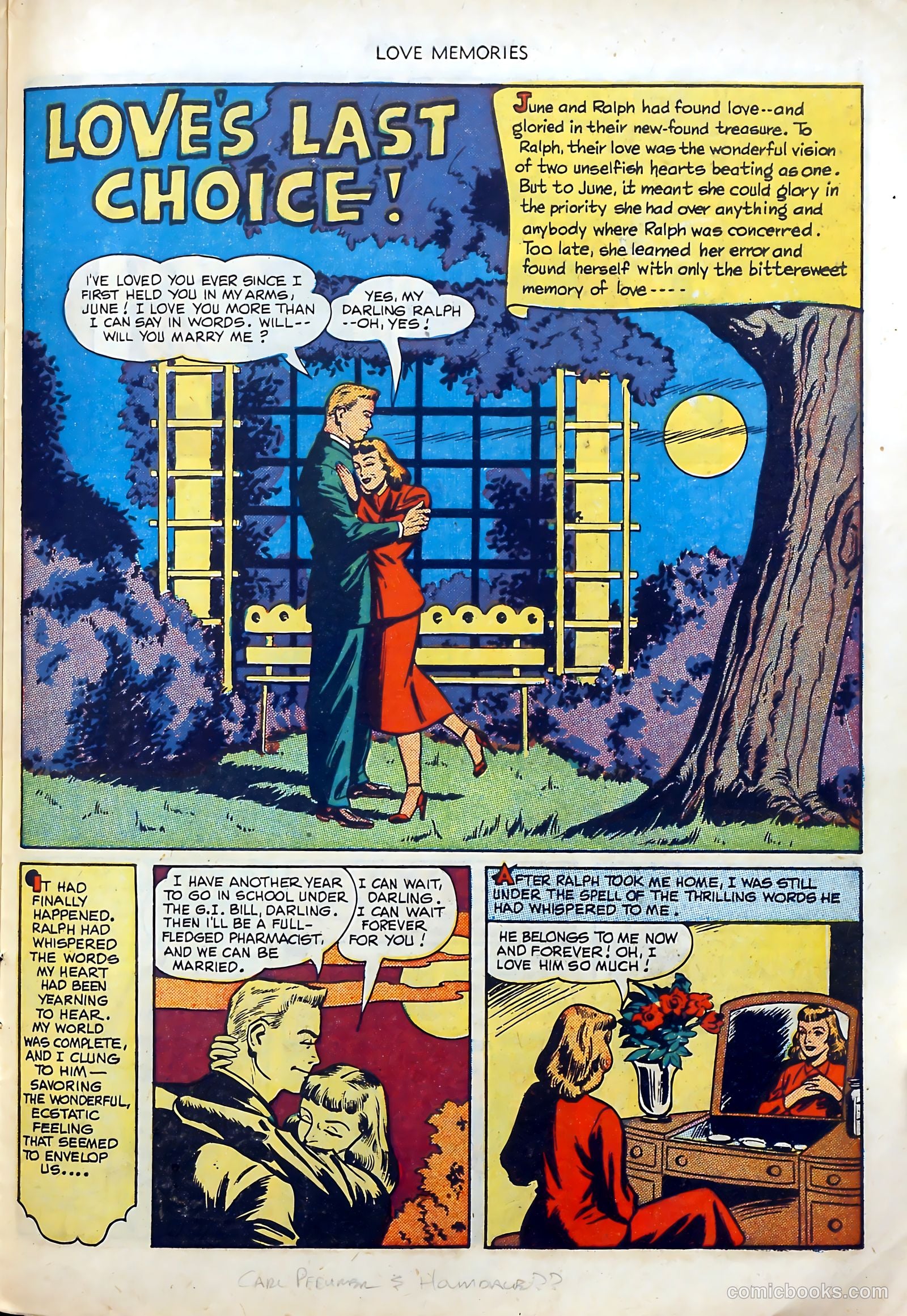 Love Memories #3 (1950) — page 27 of 36