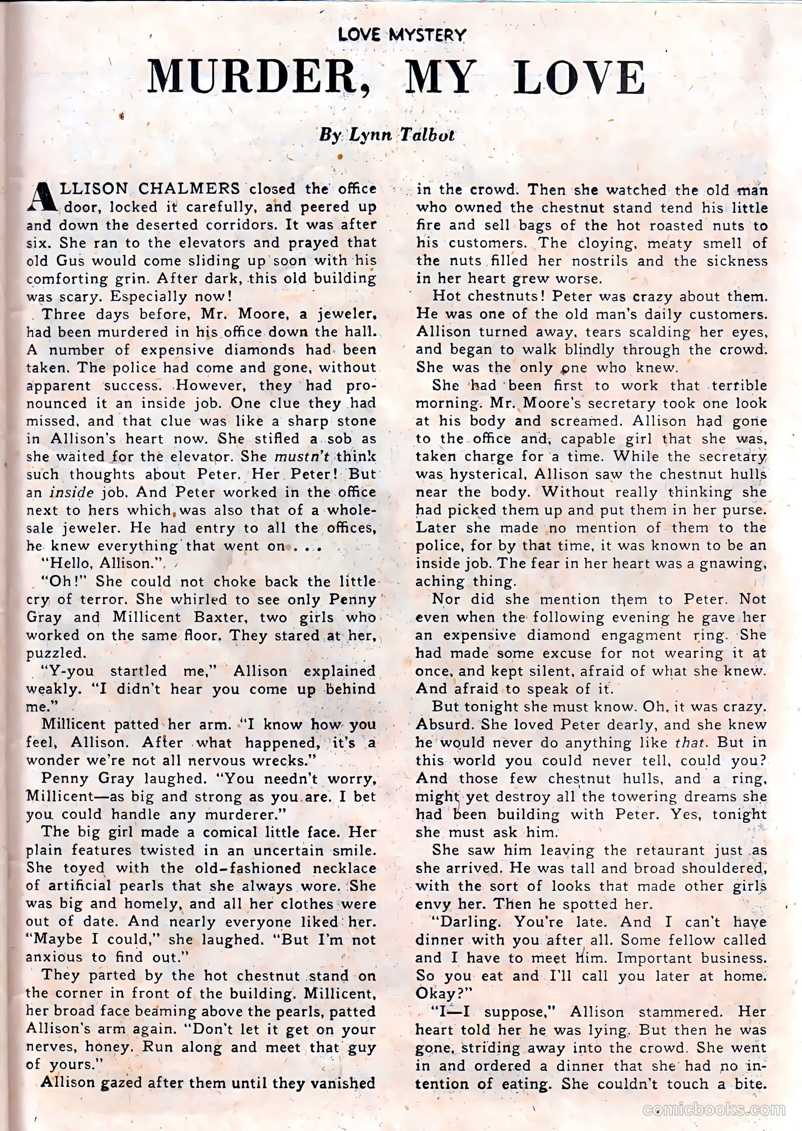Love Mystery #1 (1950) — page 33 of 36