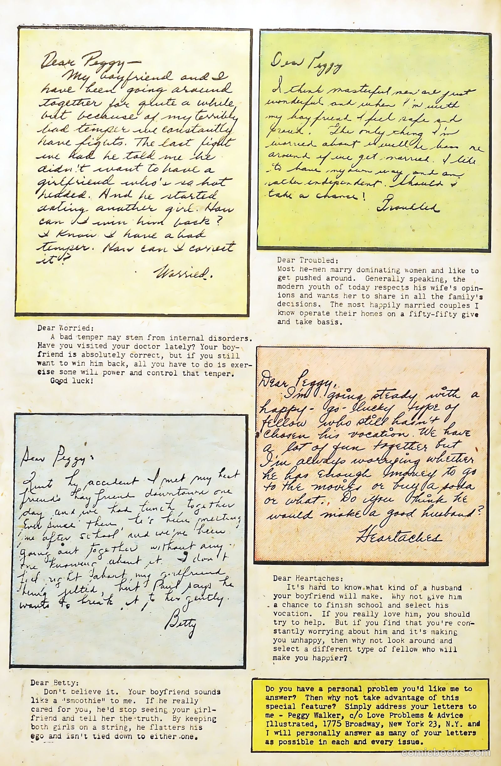 Love Problems and Advice, Illustrated #1 (1949) — page 55 of 59