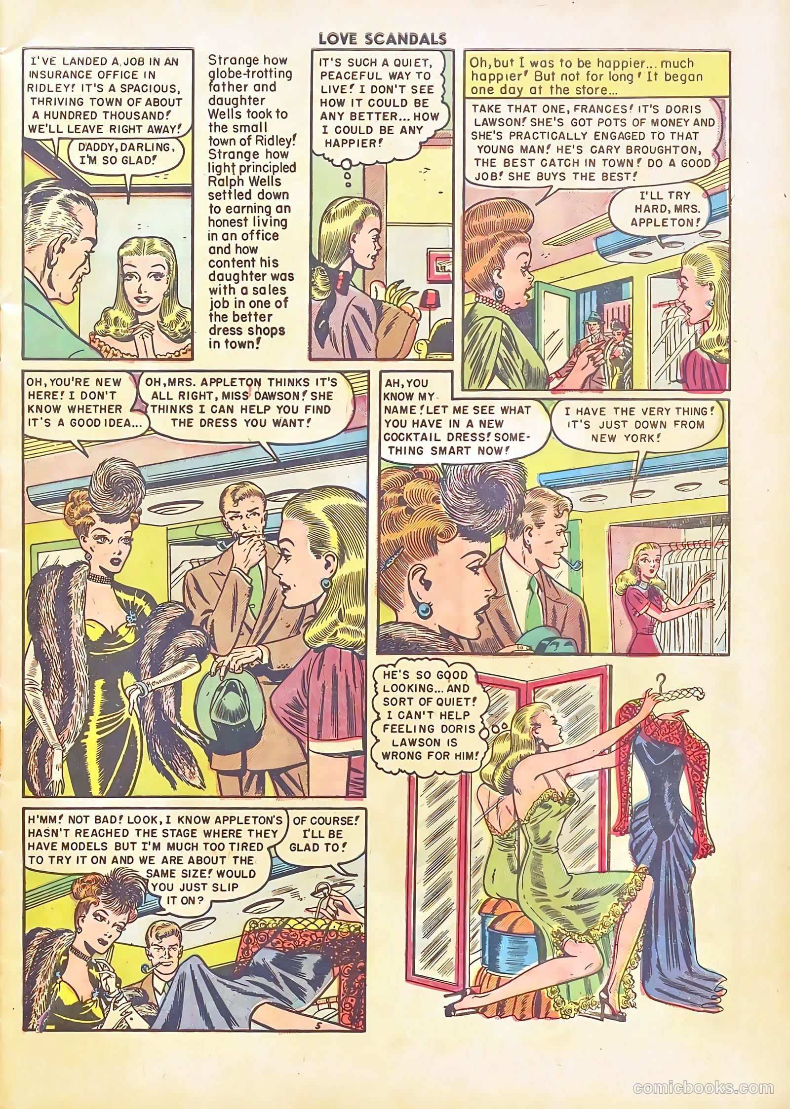 Love Scandals #1 (1950) — page 7 of 36