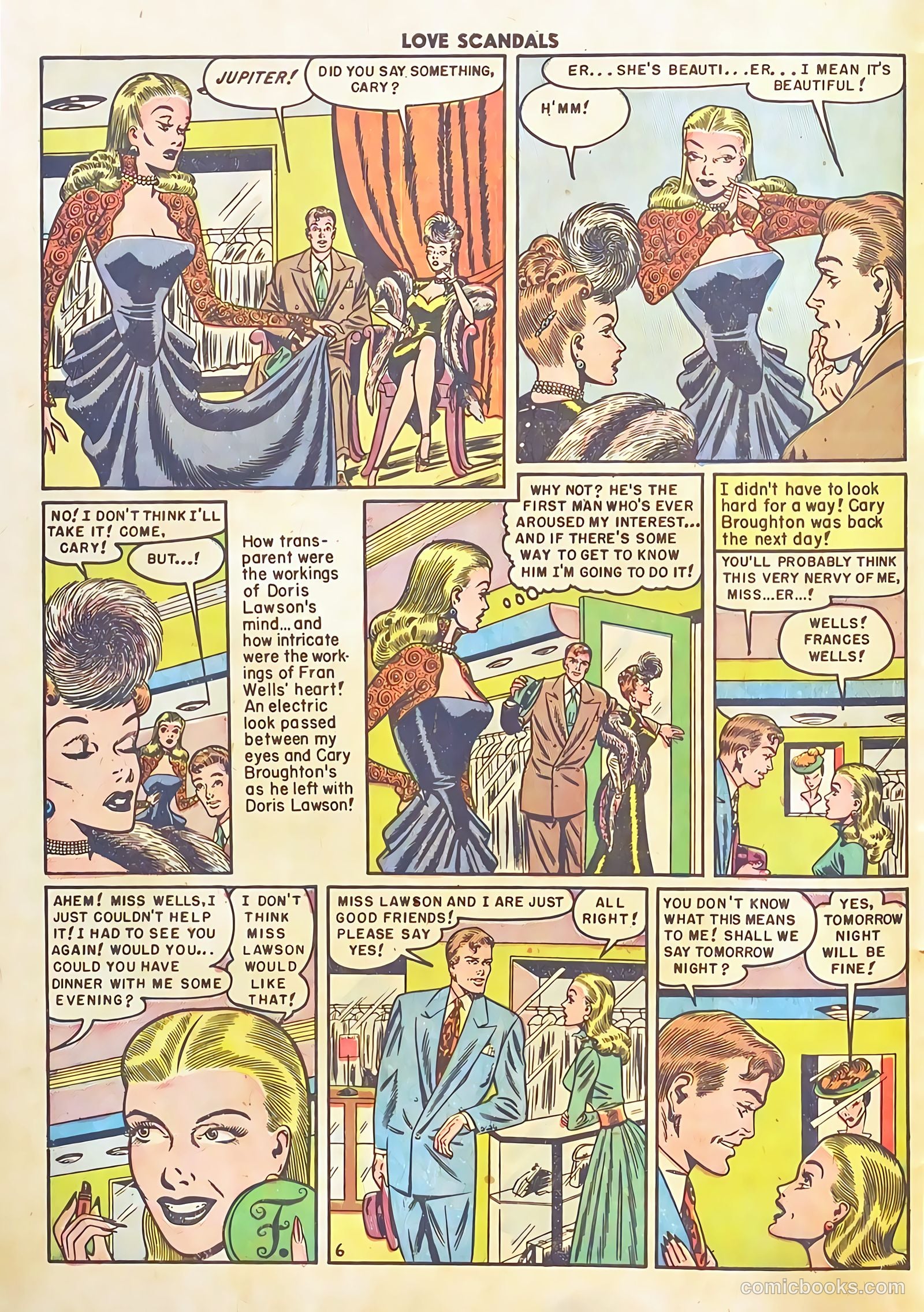 Love Scandals #1 (1950) — page 8 of 36