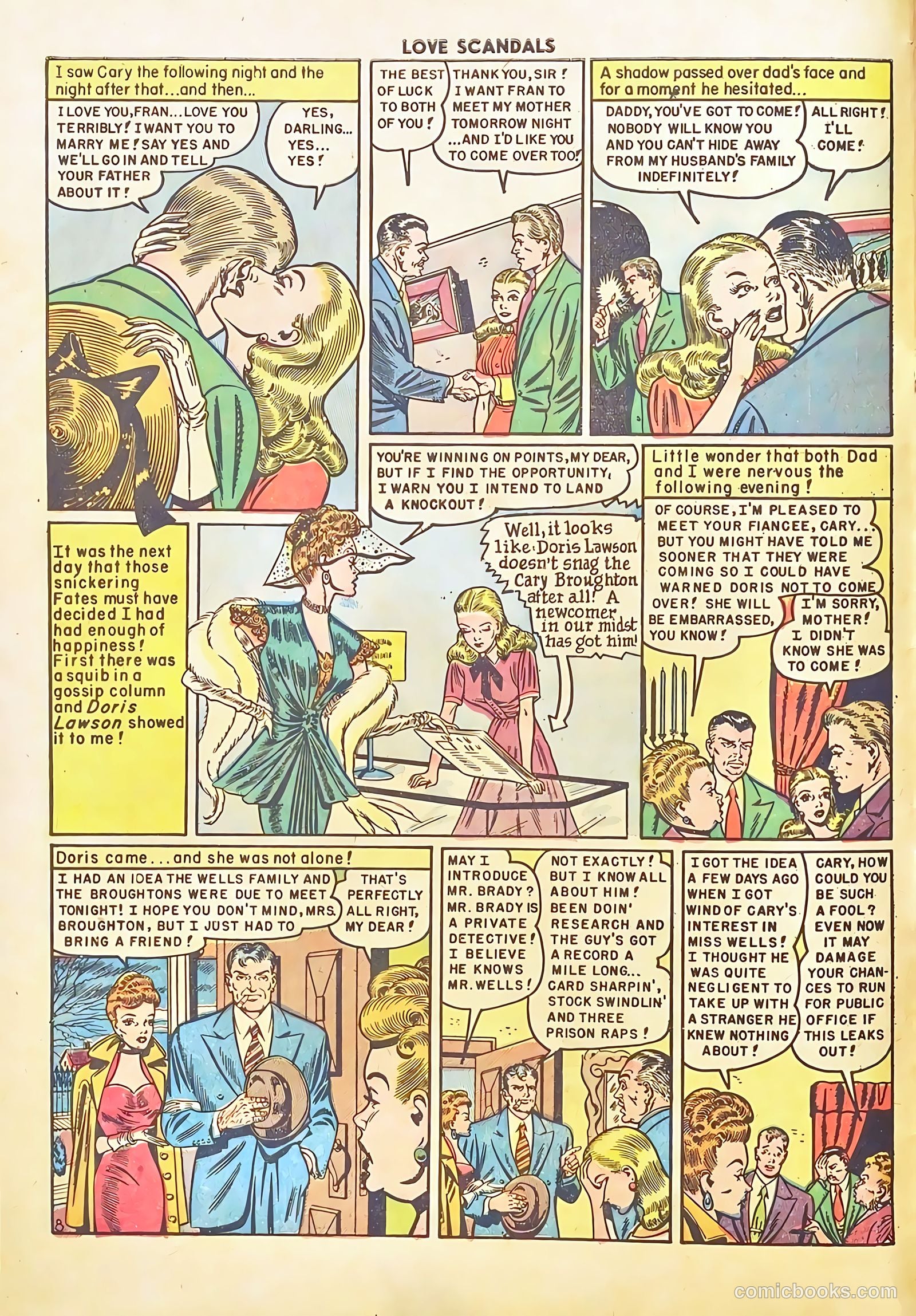 Love Scandals #1 (1950) — page 10 of 36