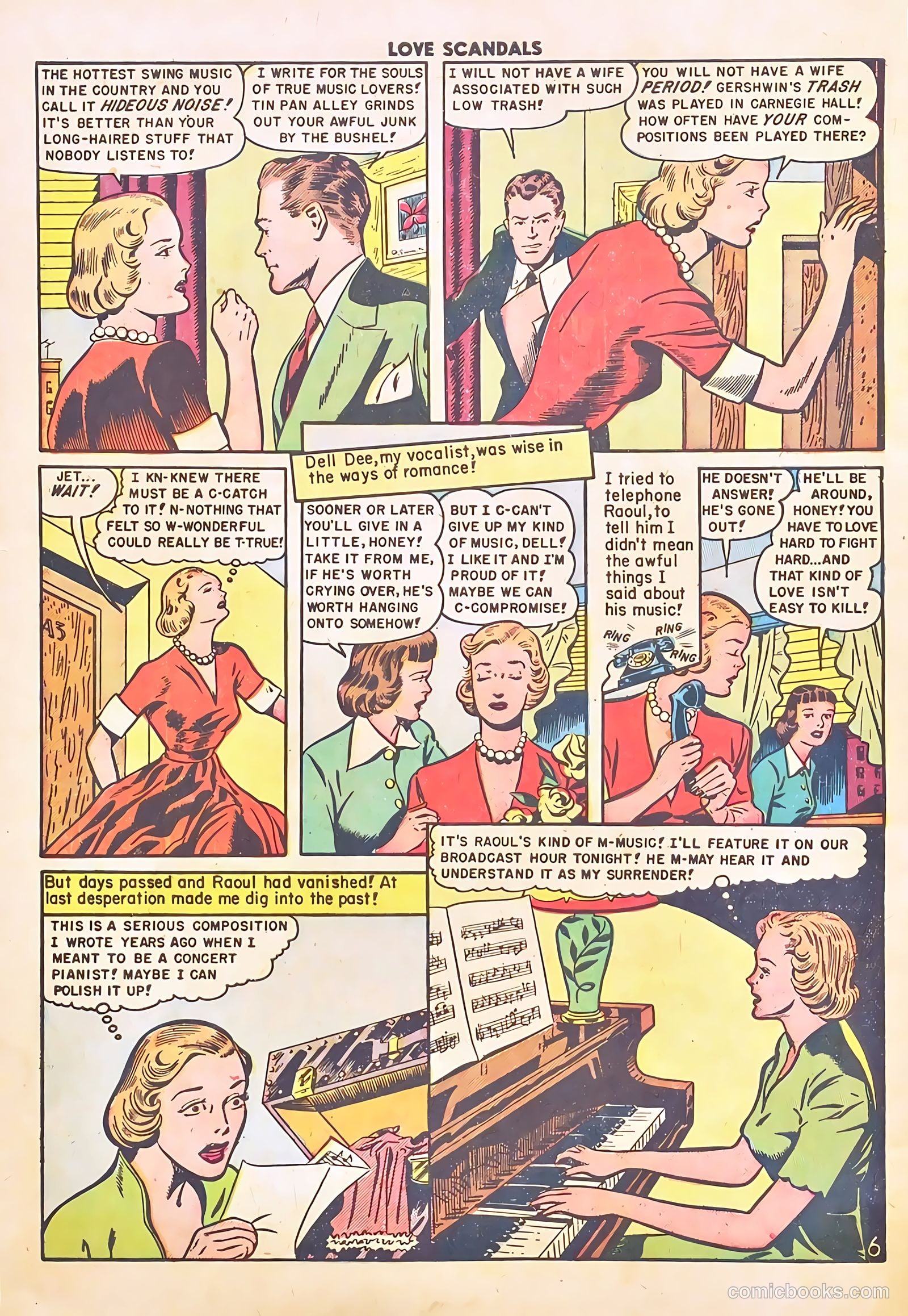 Love Scandals #1 (1950) — page 32 of 36