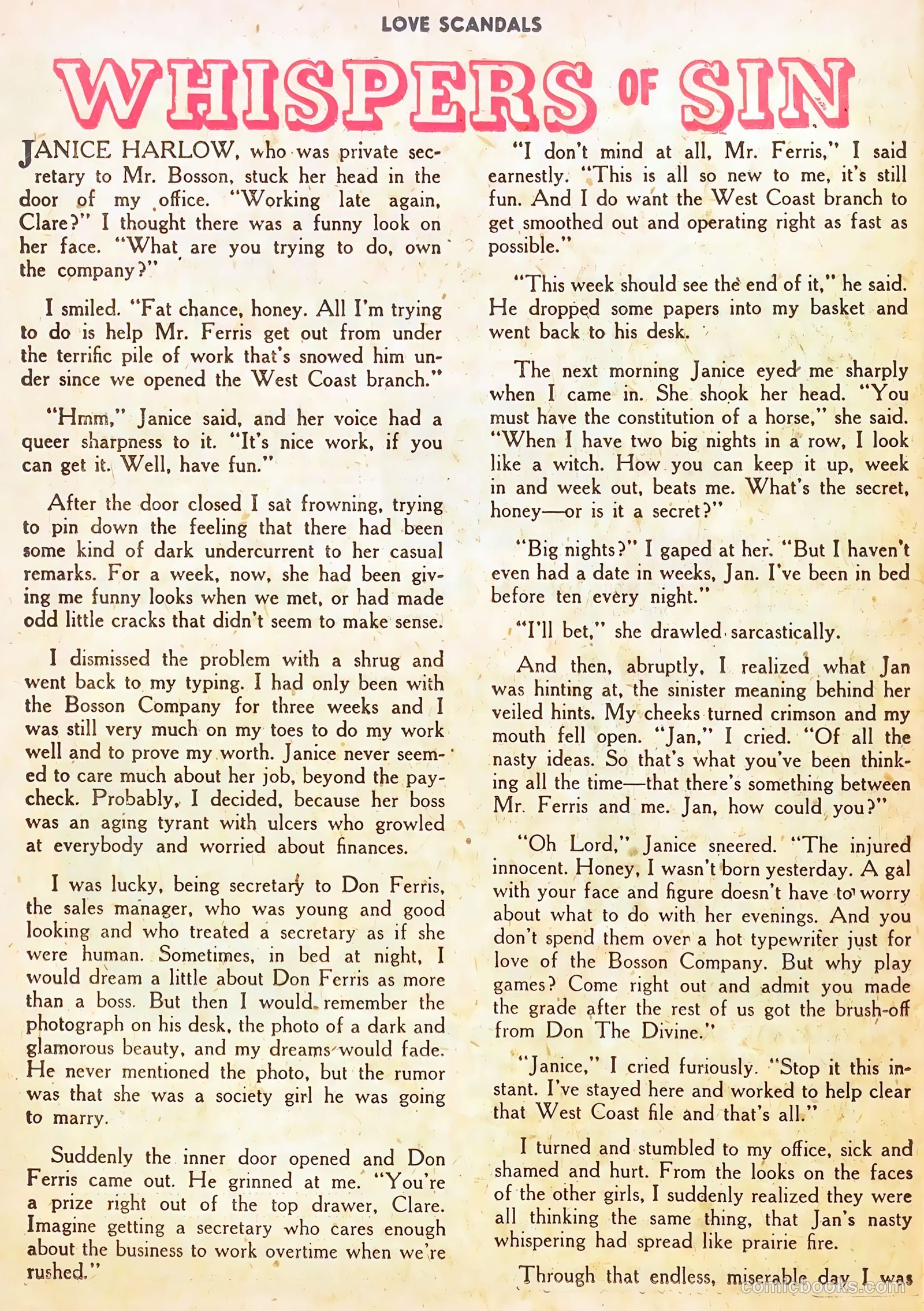 Love Scandals #5 (1950) — page 37 of 51