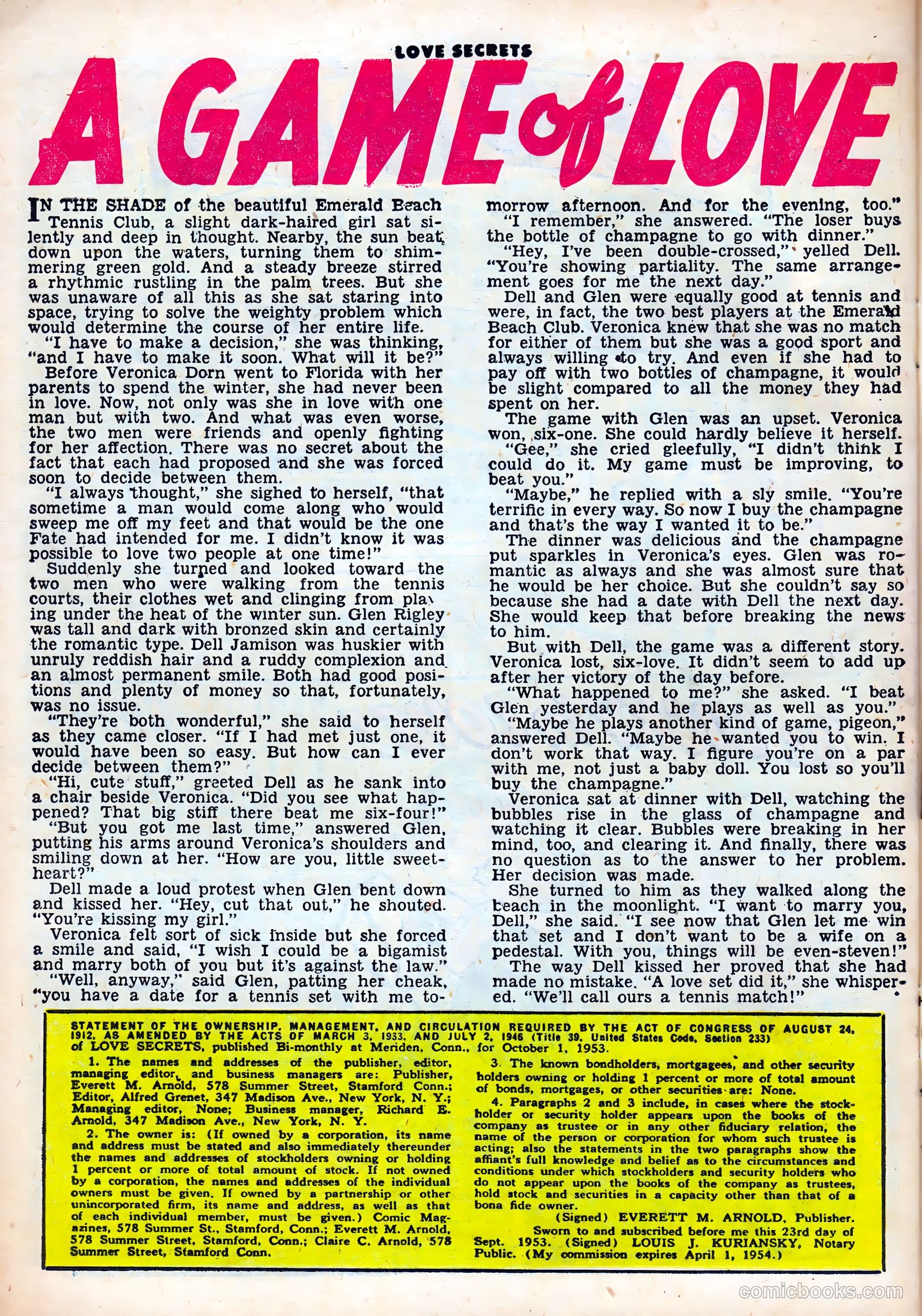 Love Secrets #38 (1954) — page 26 of 36