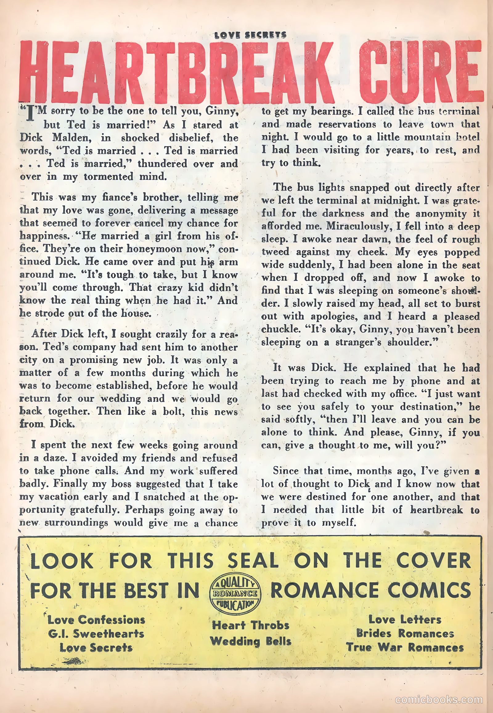 Love Secrets #39 (1954) — page 26 of 36