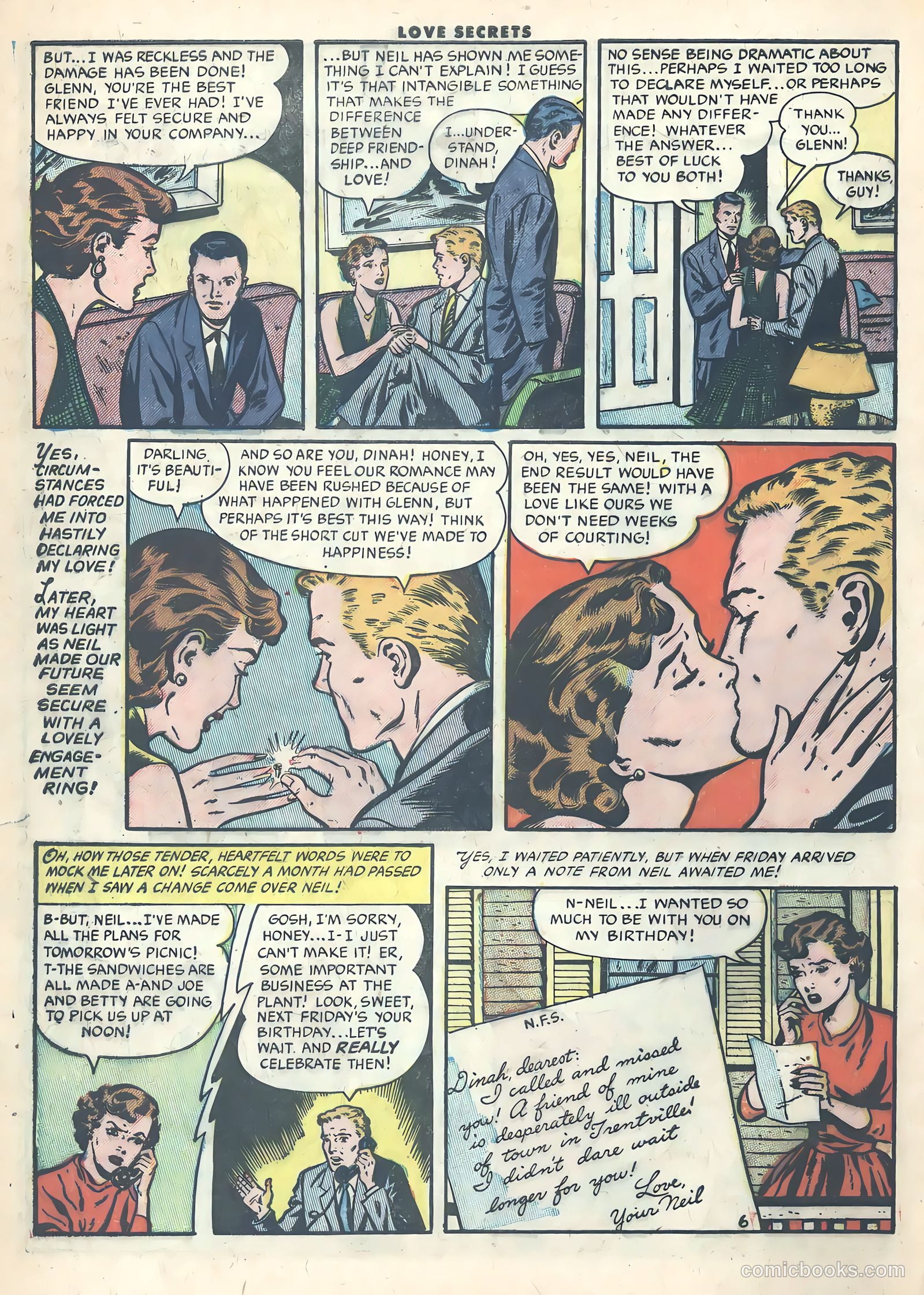 Love Secrets #40 (1954) — page 8 of 36