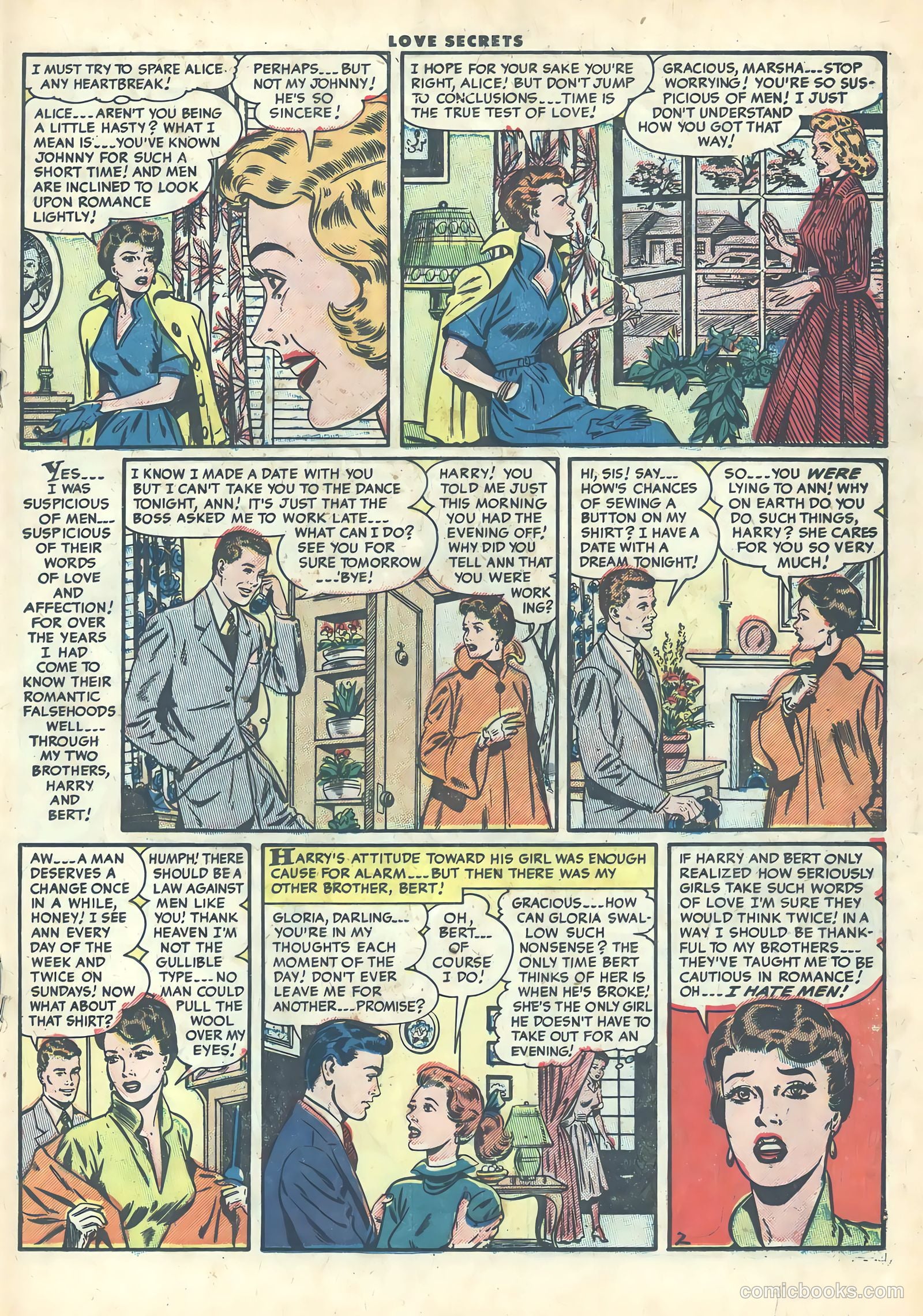 Love Secrets #40 (1954) — page 19 of 36