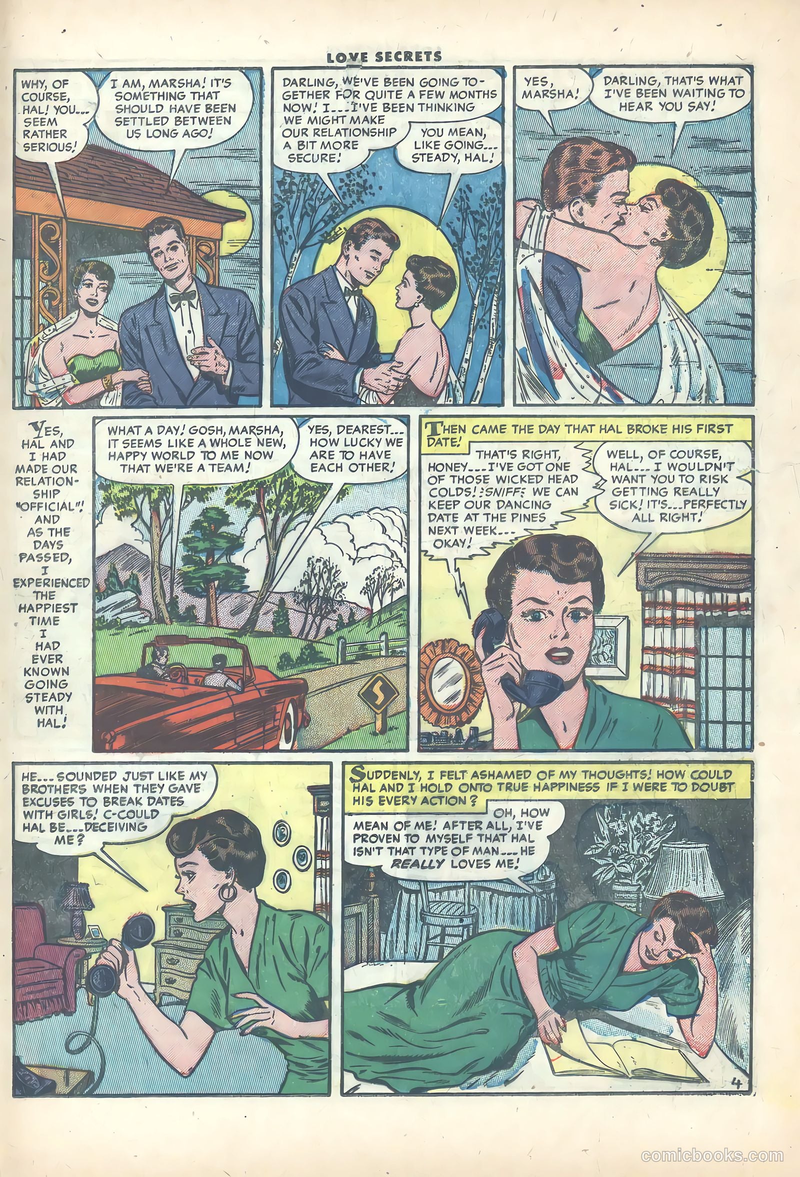 Love Secrets #40 (1954) — page 21 of 36