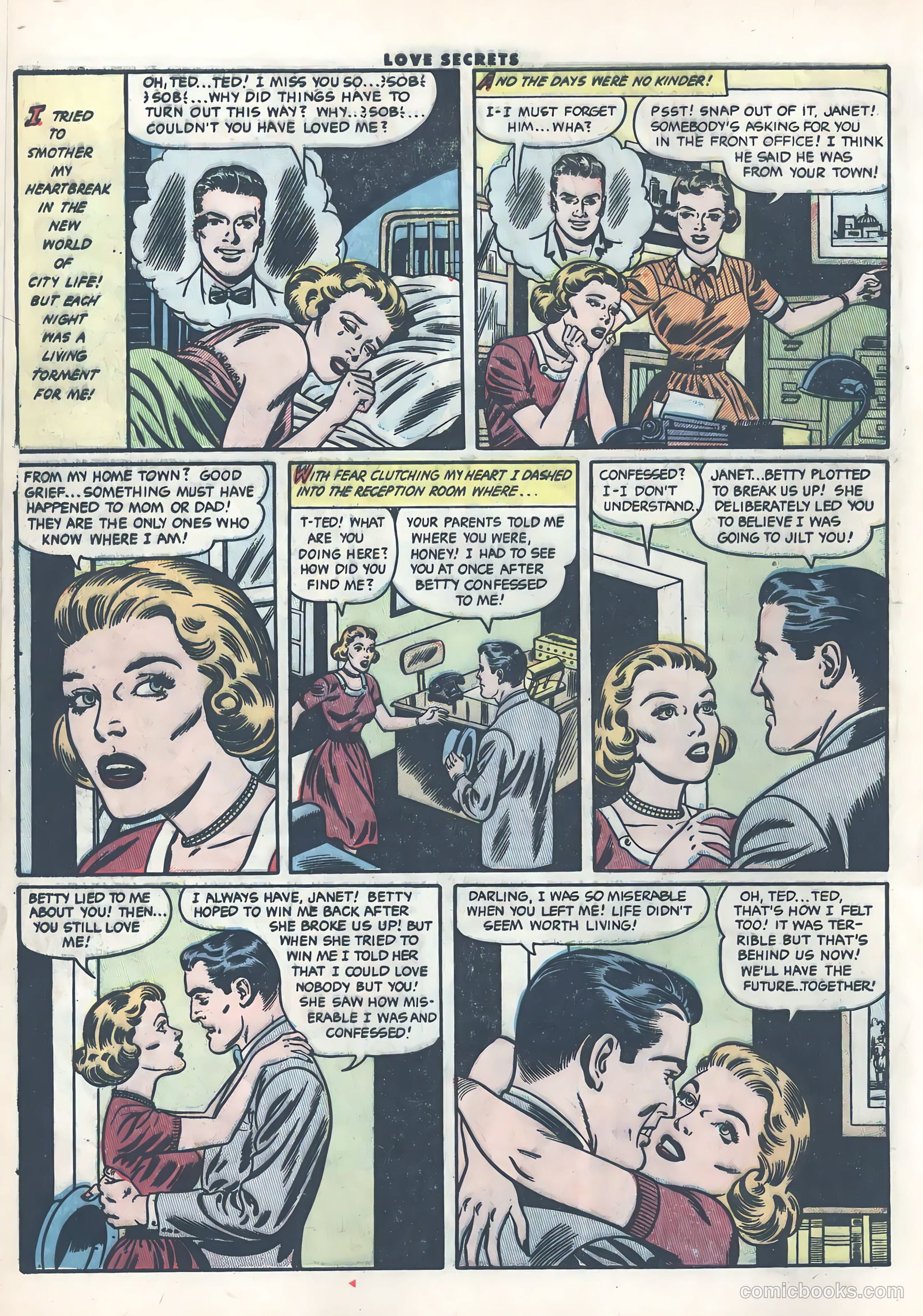 Love Secrets #41 (1954) — page 8 of 36