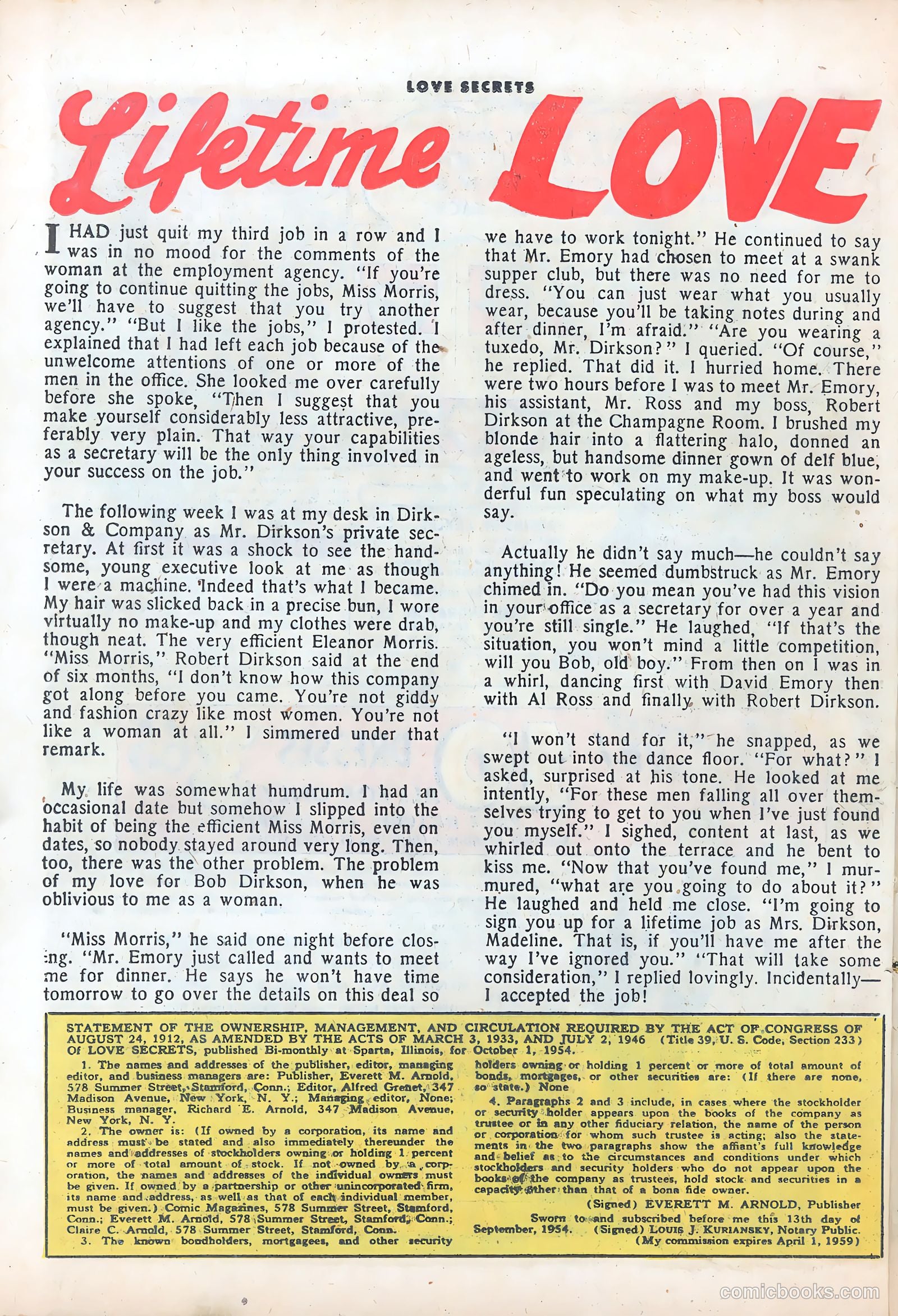 Love Secrets #44 (1955) — page 26 of 36