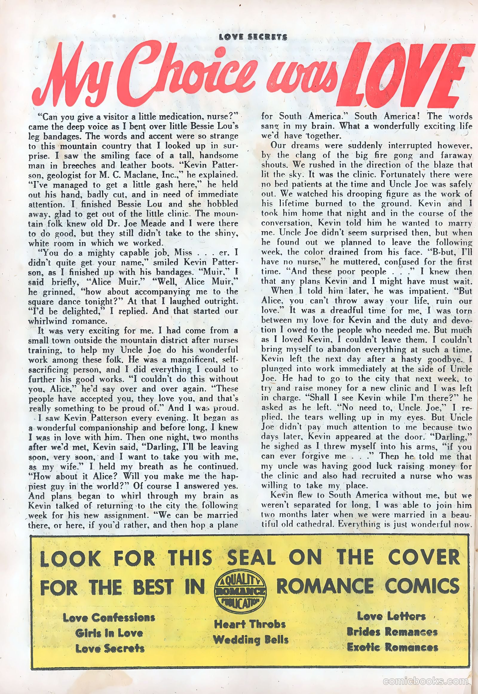 Love Secrets #48 (1955) — page 26 of 36