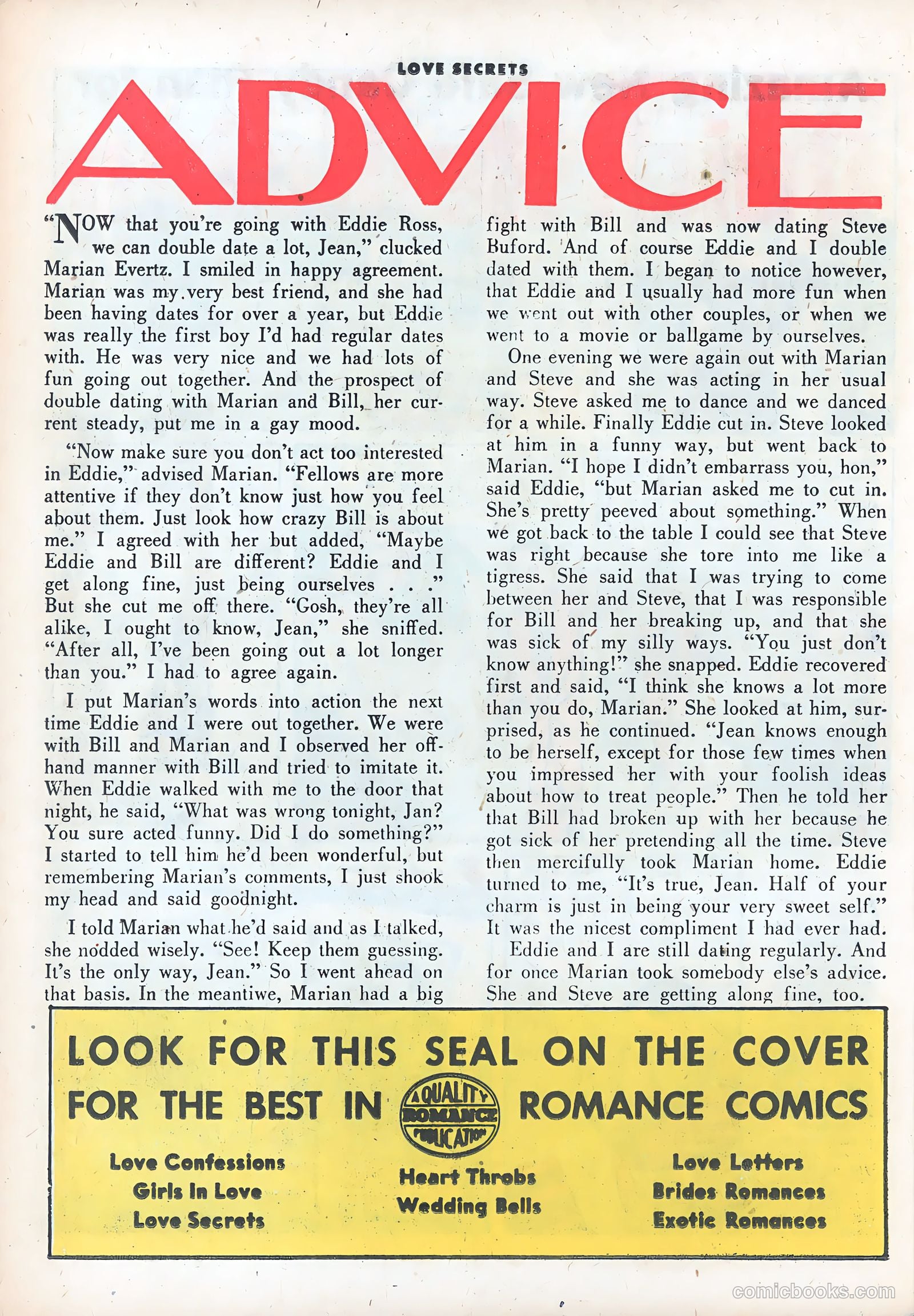 Love Secrets #50 (1956) — page 26 of 36