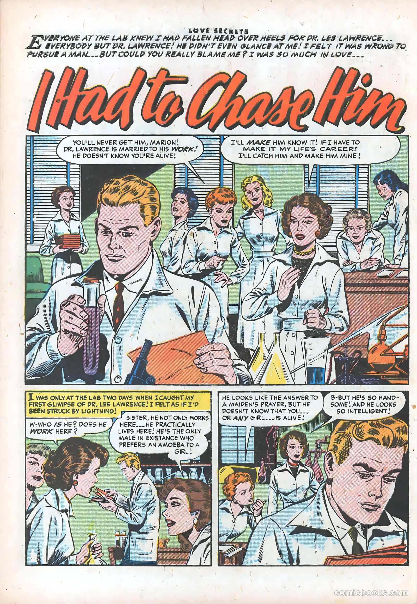 Love Secrets #50 (1956) — page 28 of 36