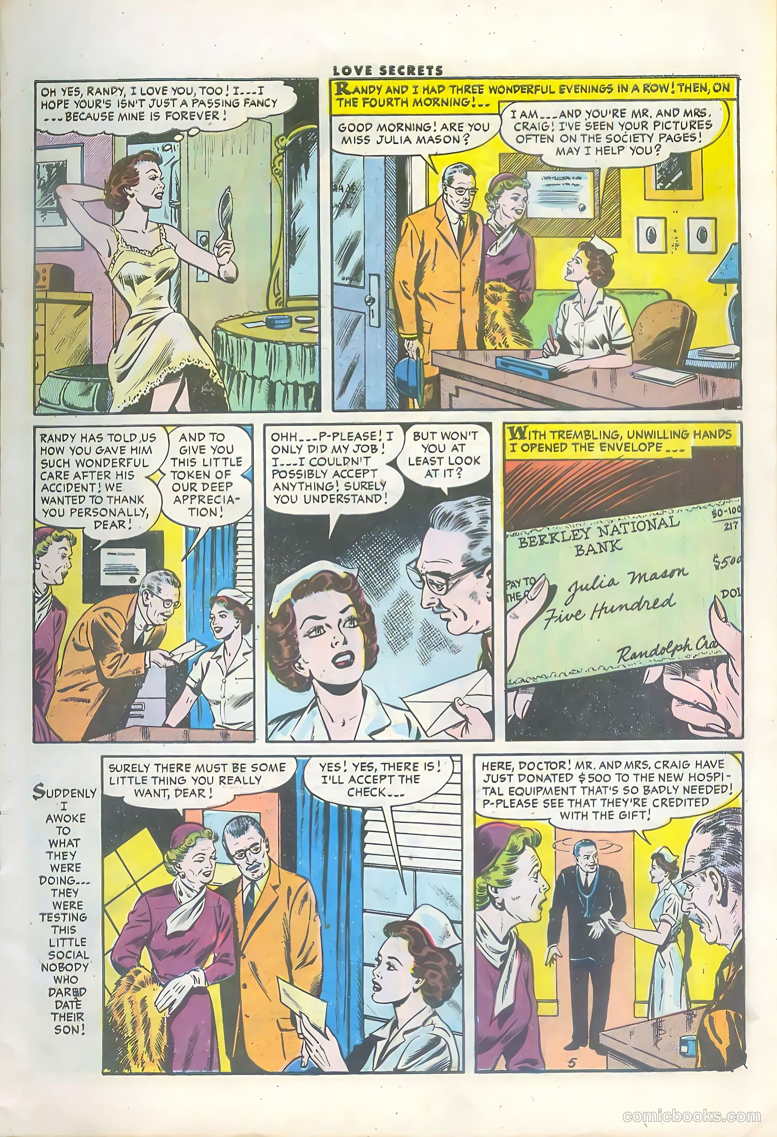 Love Secrets #51 (1956) — page 7 of 36