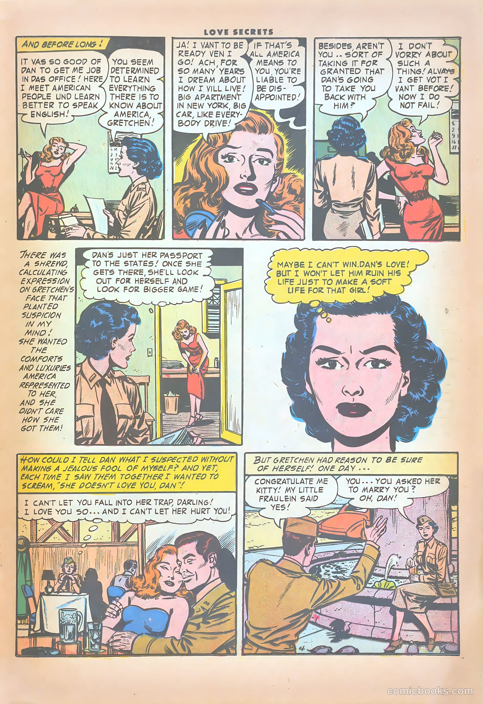 Love Secrets #52 (1956) — page 21 of 36